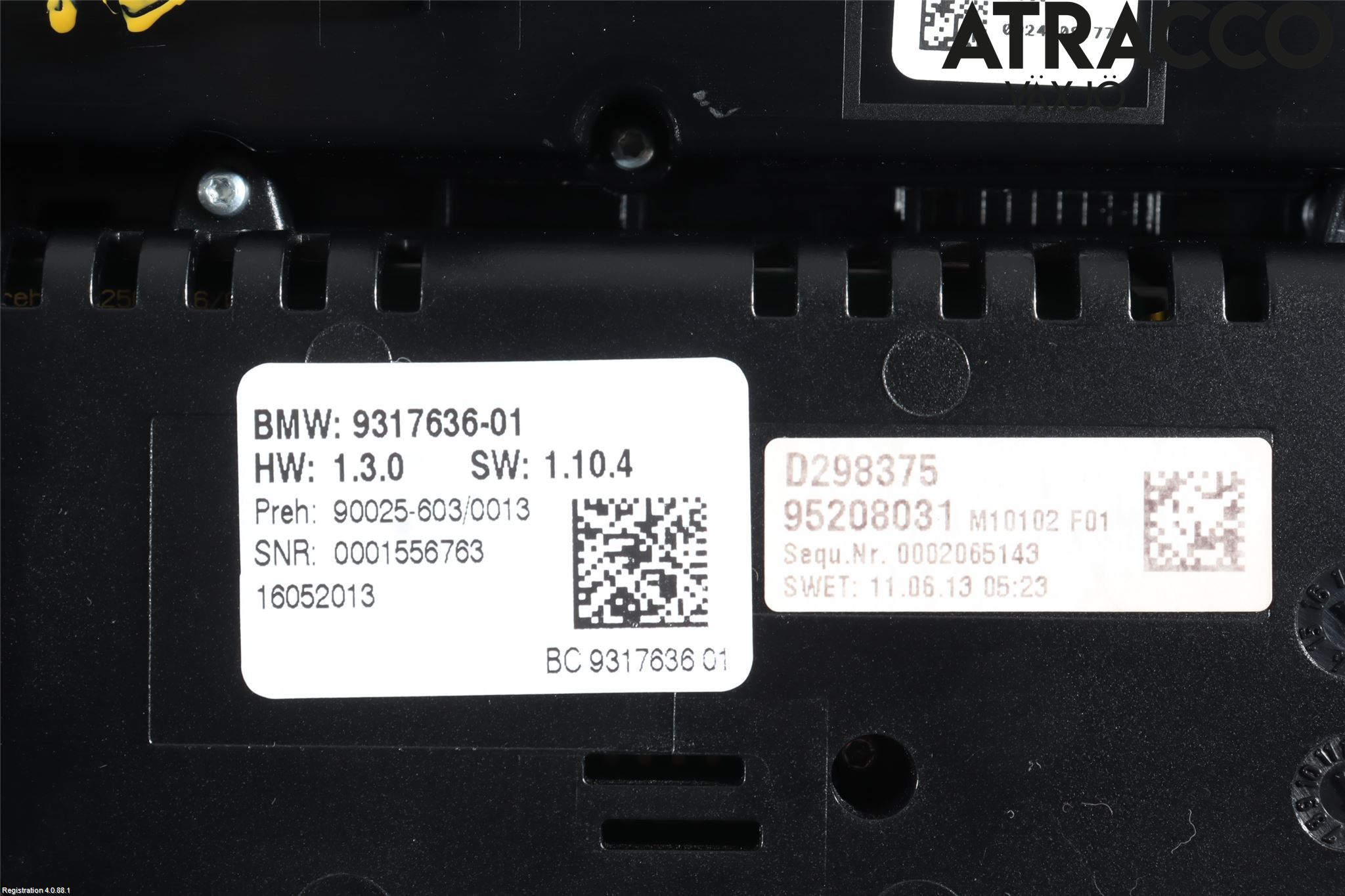 BMW 5 GT F07 09-17 Varme Ac Betjening-Display