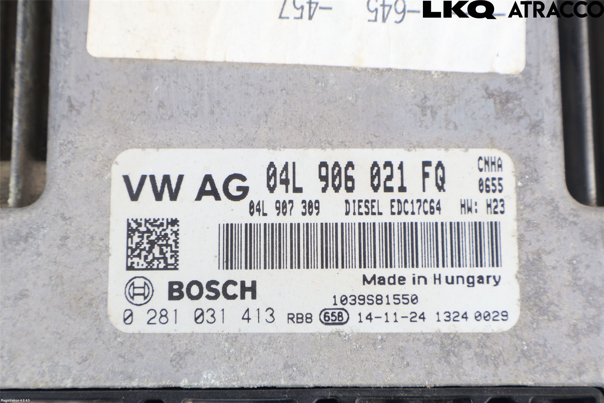 Audi A6/S6 4G 11-18 Styreenhet Dieselpumpe
