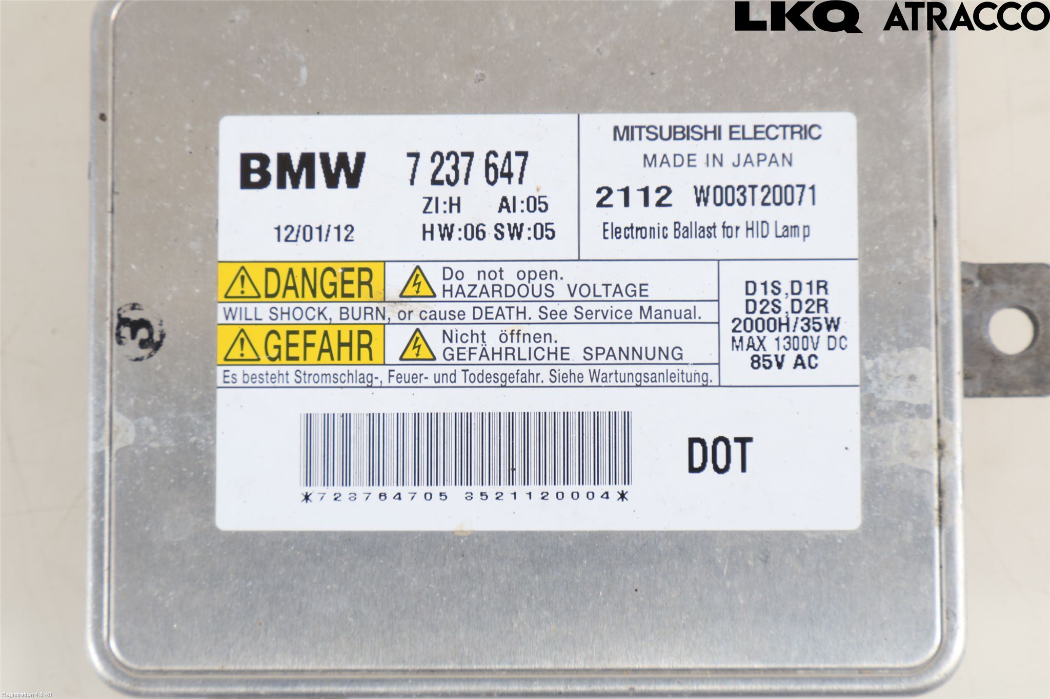 BMW 3 E90/91 SED/TOU 05-12 Styreenhet Xenon