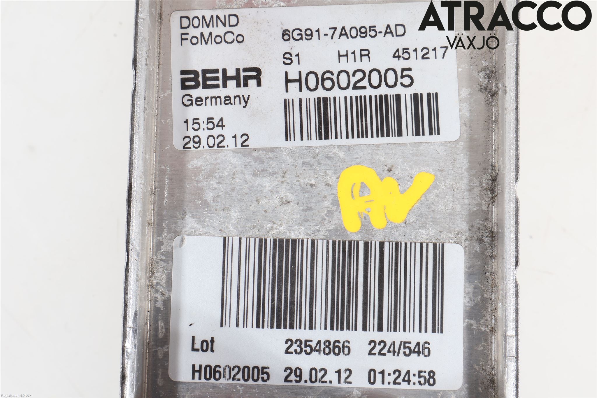 Ford GRAND C-MAX  11-14 Radiator Oljekjøler Automatgea