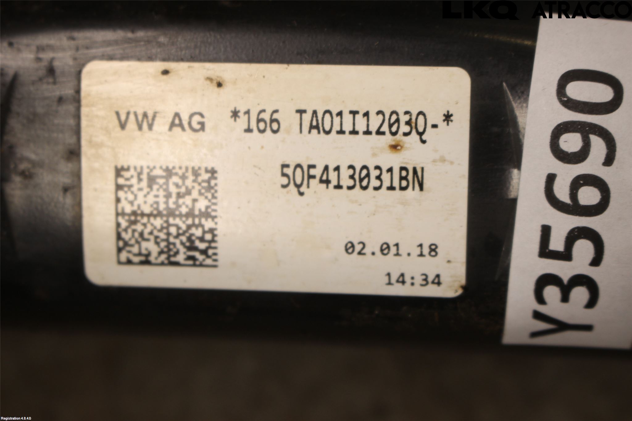 Volkswagen VW TIGUAN 16-24 Fjærbein Foran Høyre