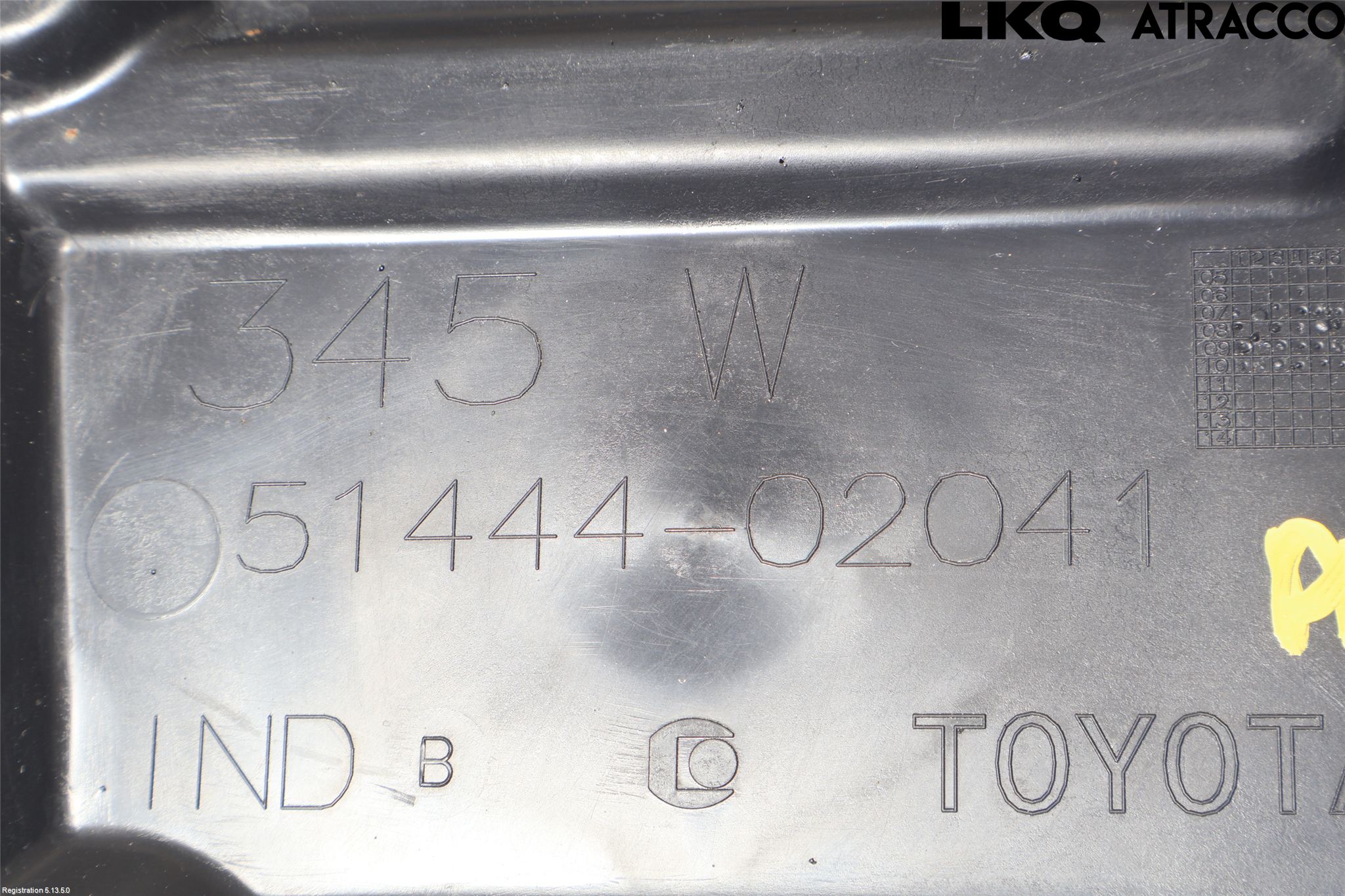 Toyota AURIS 10-12 Bunnplate U Motor-Gear-Dørk