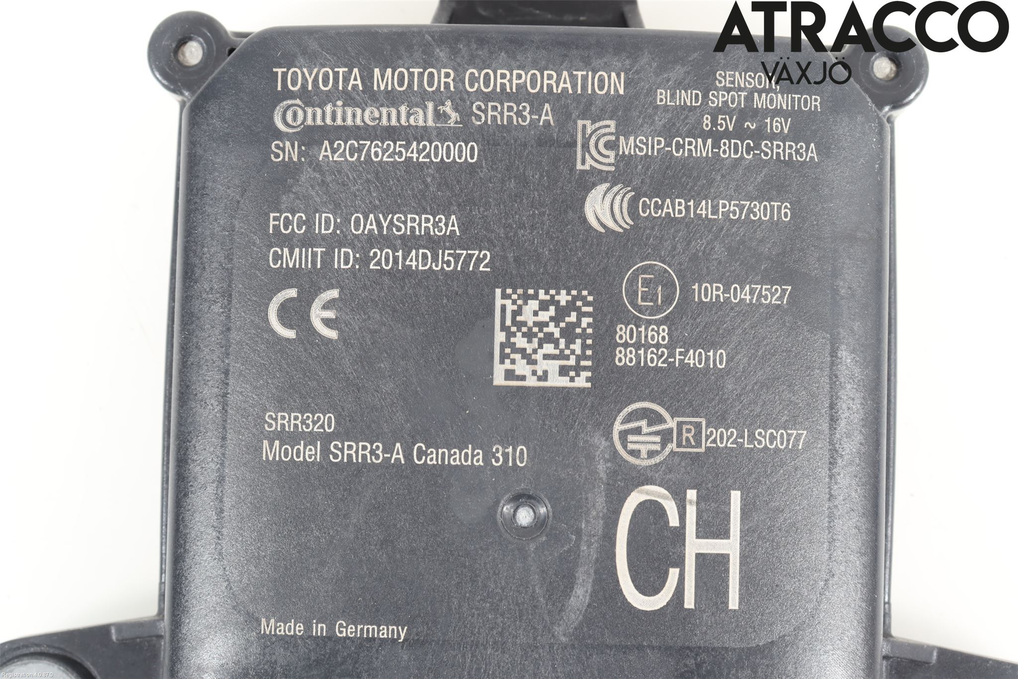 Toyota C-HR 16-23 Sensor Kollisjonsbeskyttelse