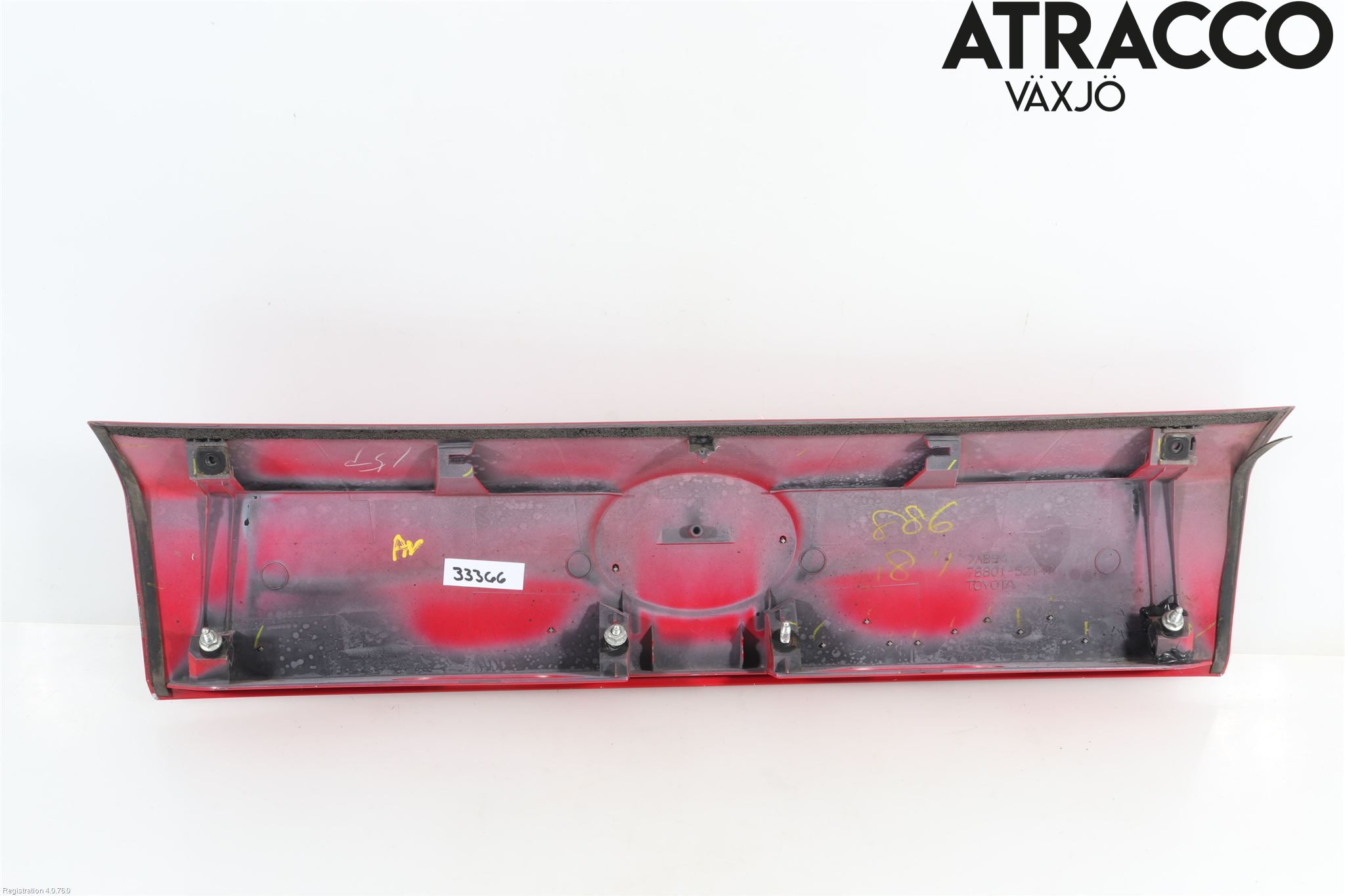 Toyota URBAN CRUISER Refleksplate - Skiltplate