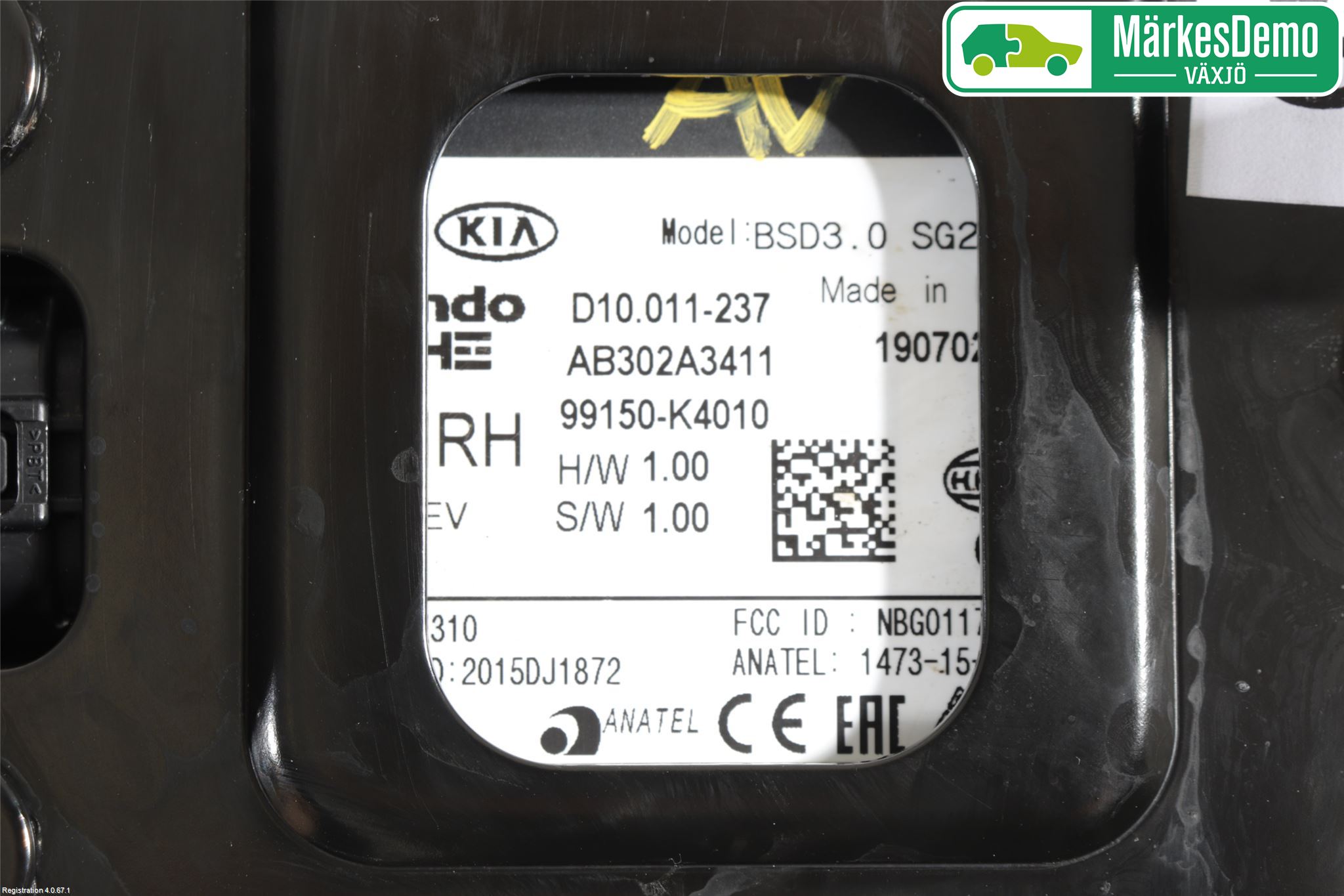 Hyundai KONA/ELECTRIC OS 18-23 Sensor Kollisjonsbeskyttelse