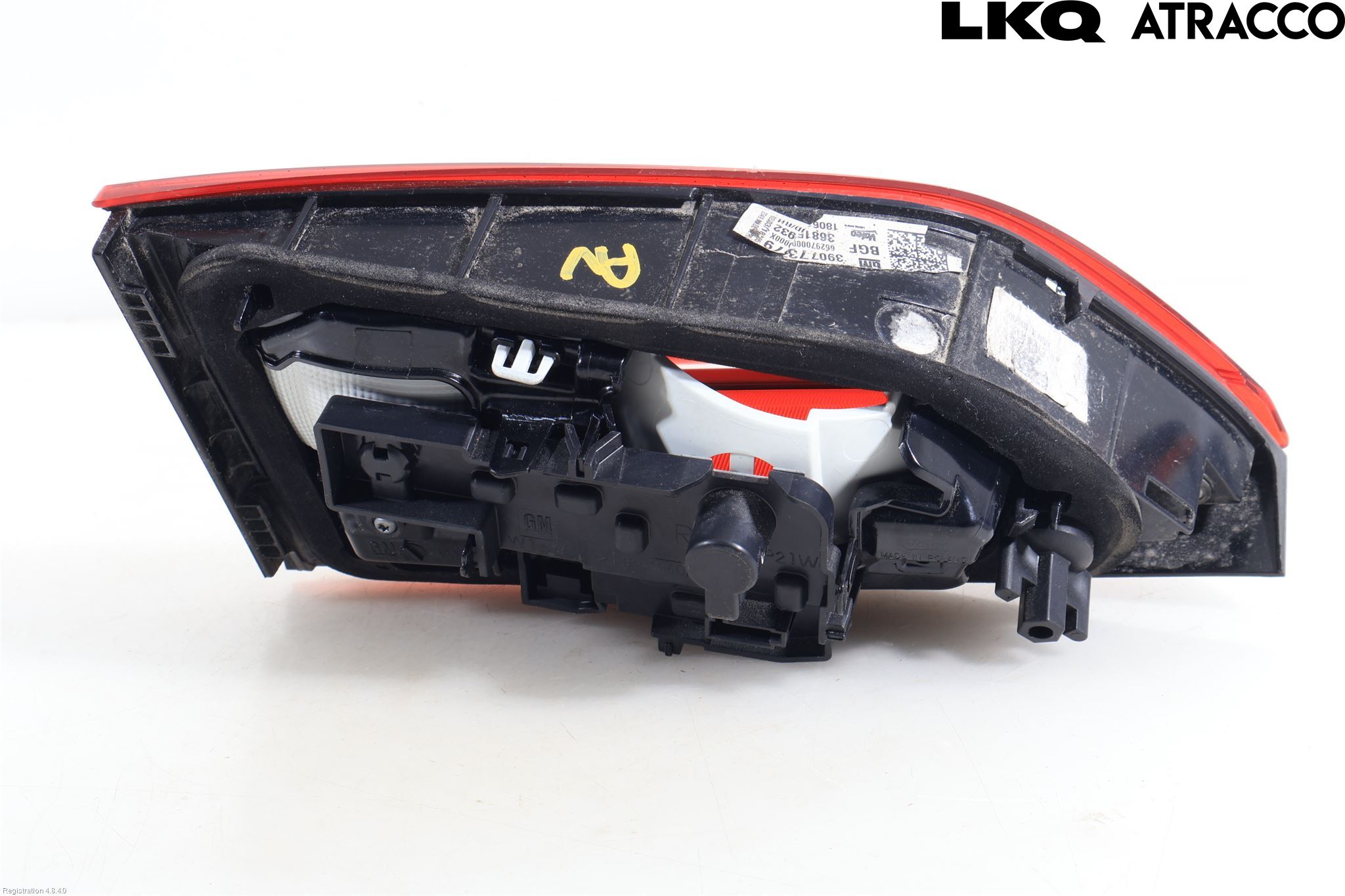 Opel ASTRA K 16-22 Baklykt Høyre  På Luke(Indre)