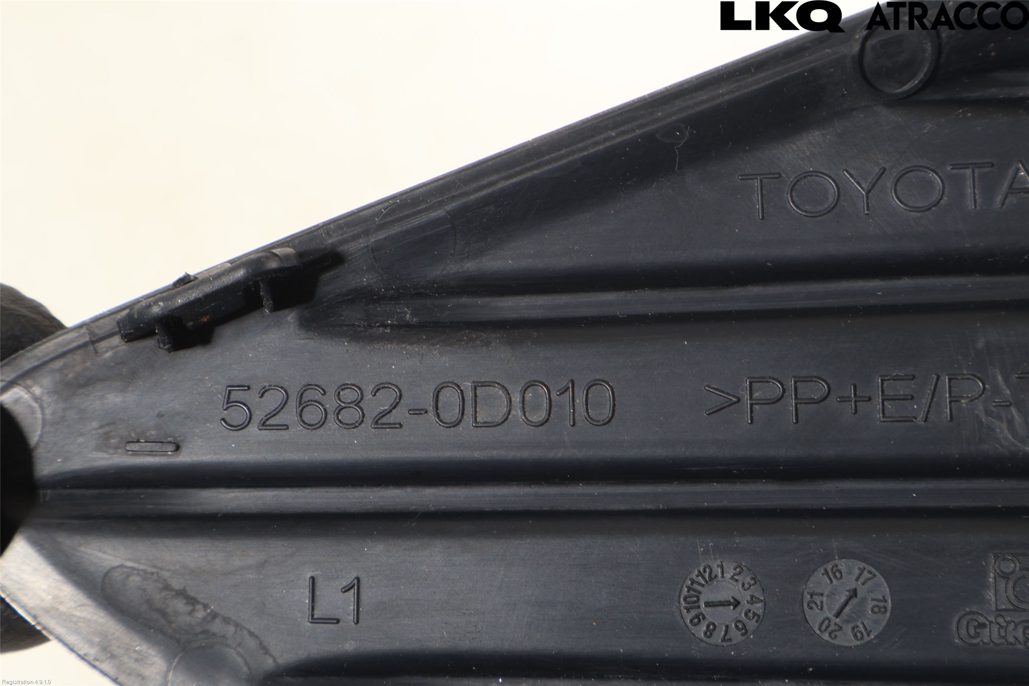Toyota YARIS XP130 15-20 Støtfanger Bak Hjørne Venstre