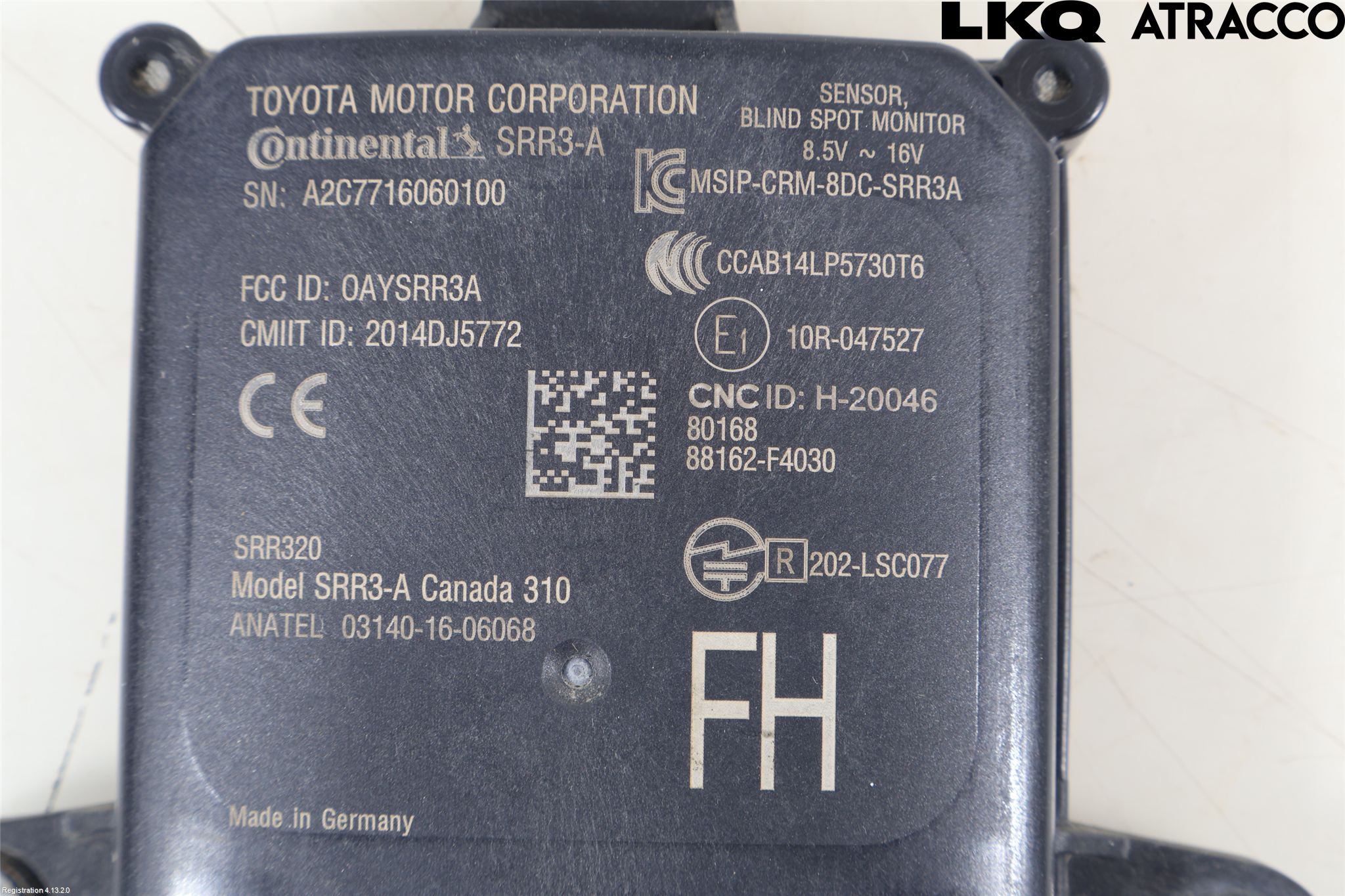 Toyota C-HR 16-23 Sensor Kollisjonsbeskyttelse