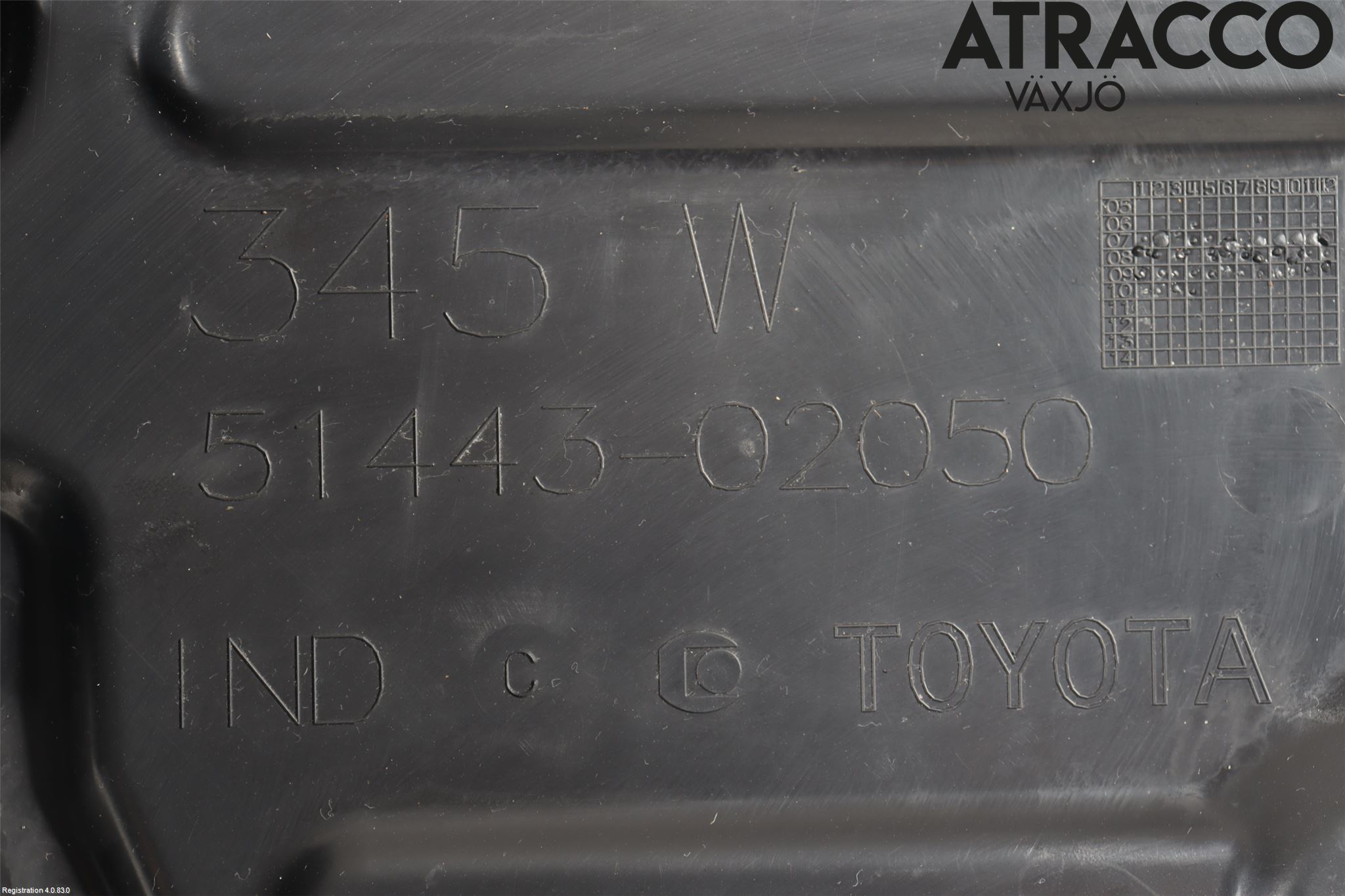Toyota AURIS 10-12 Bunnplate U Motor-Gear-Dørk