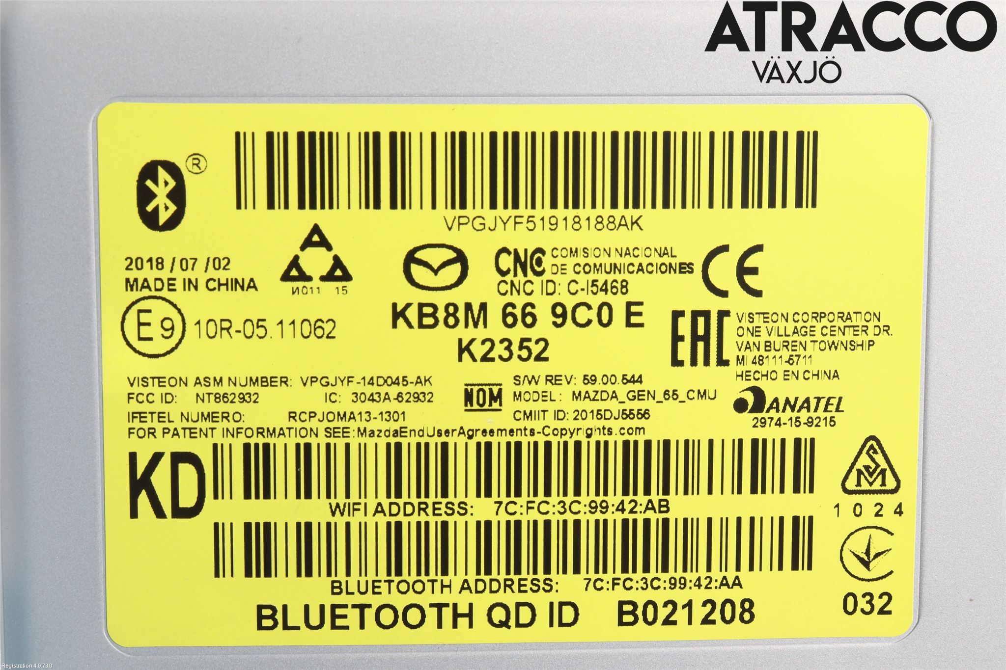 Mazda CX-5 17- Stereo Radio Med Cd