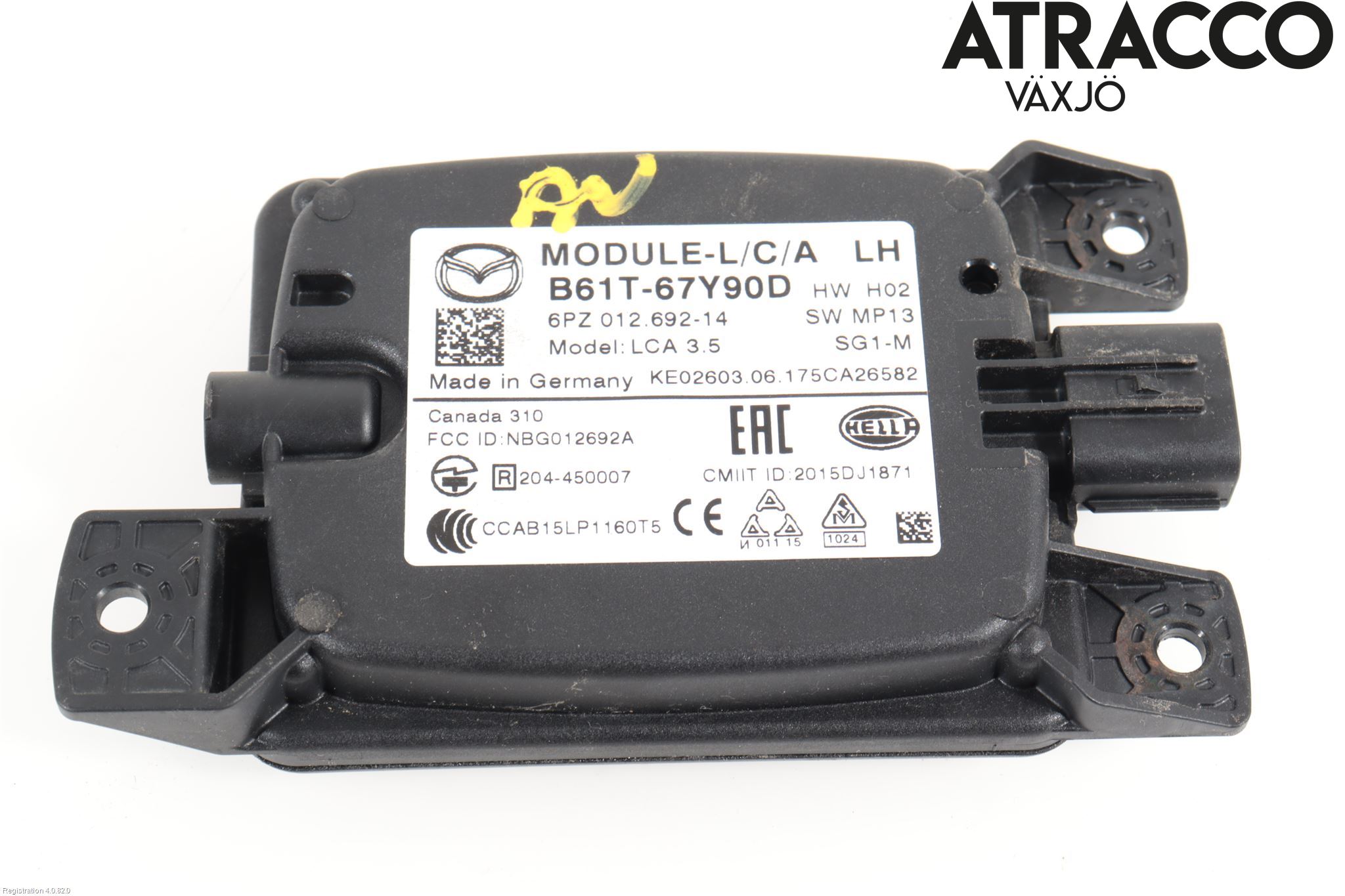 Mazda 3 III 14-19 Sensor Kollisjonsbeskyttelse