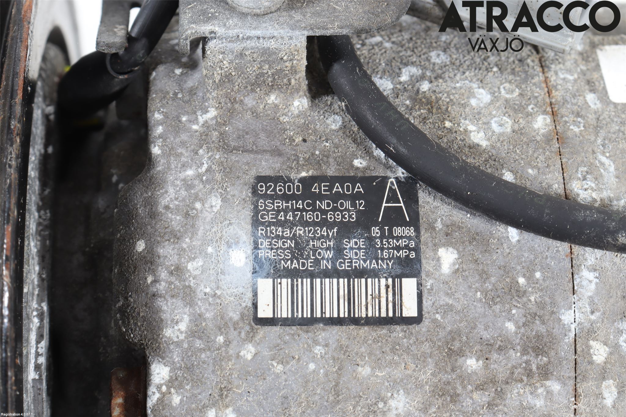 Nissan QASHQAI 14-17 Varme Ac Kompressor