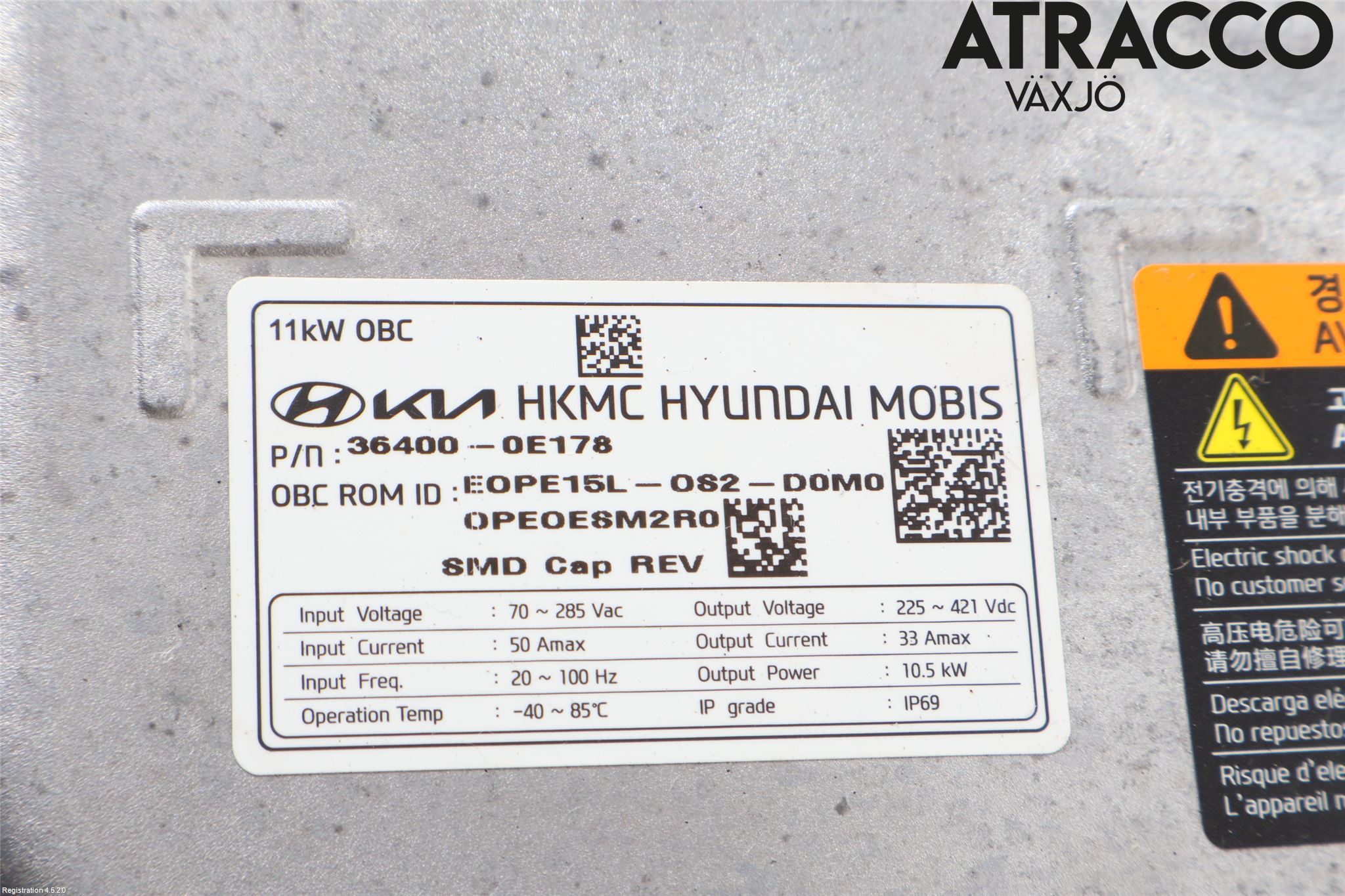 Hyundai KONA/ELECTRIC OS 18-23 Batterilader Hybrid