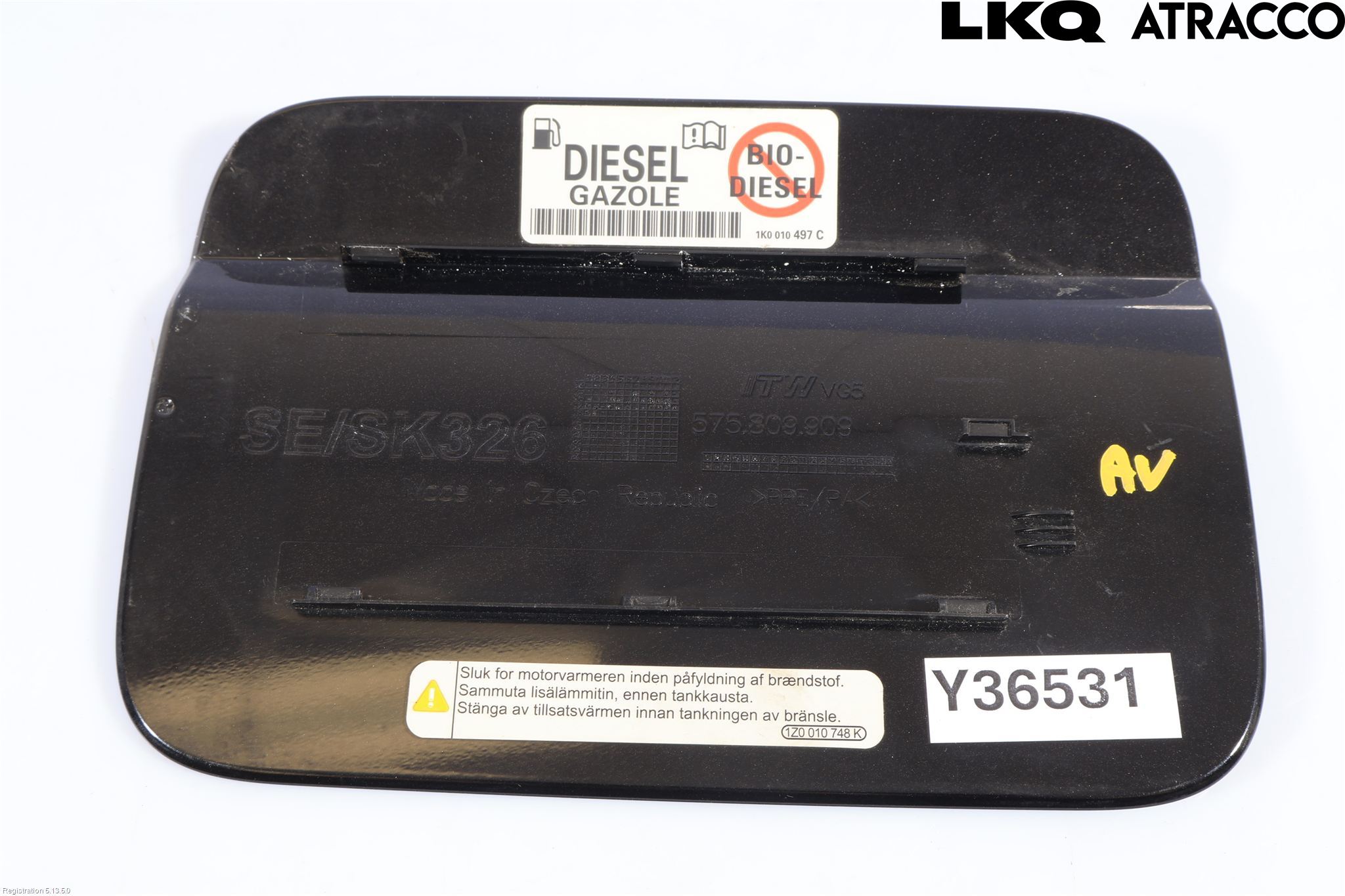 Skoda KAROQ 18- Drivstoff Tankluke