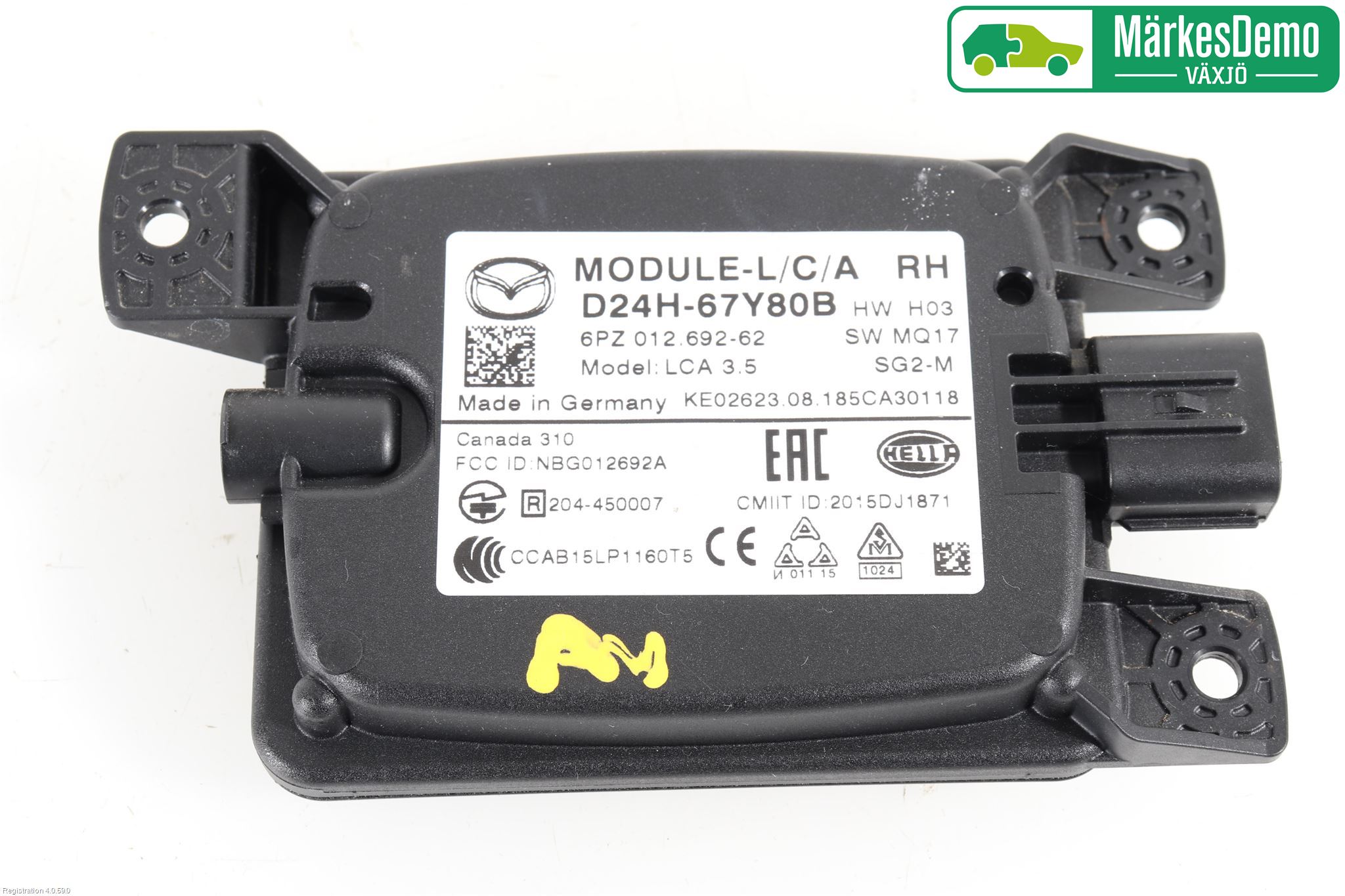 Mazda CX-3 Sensor Kollisjonsbeskyttelse