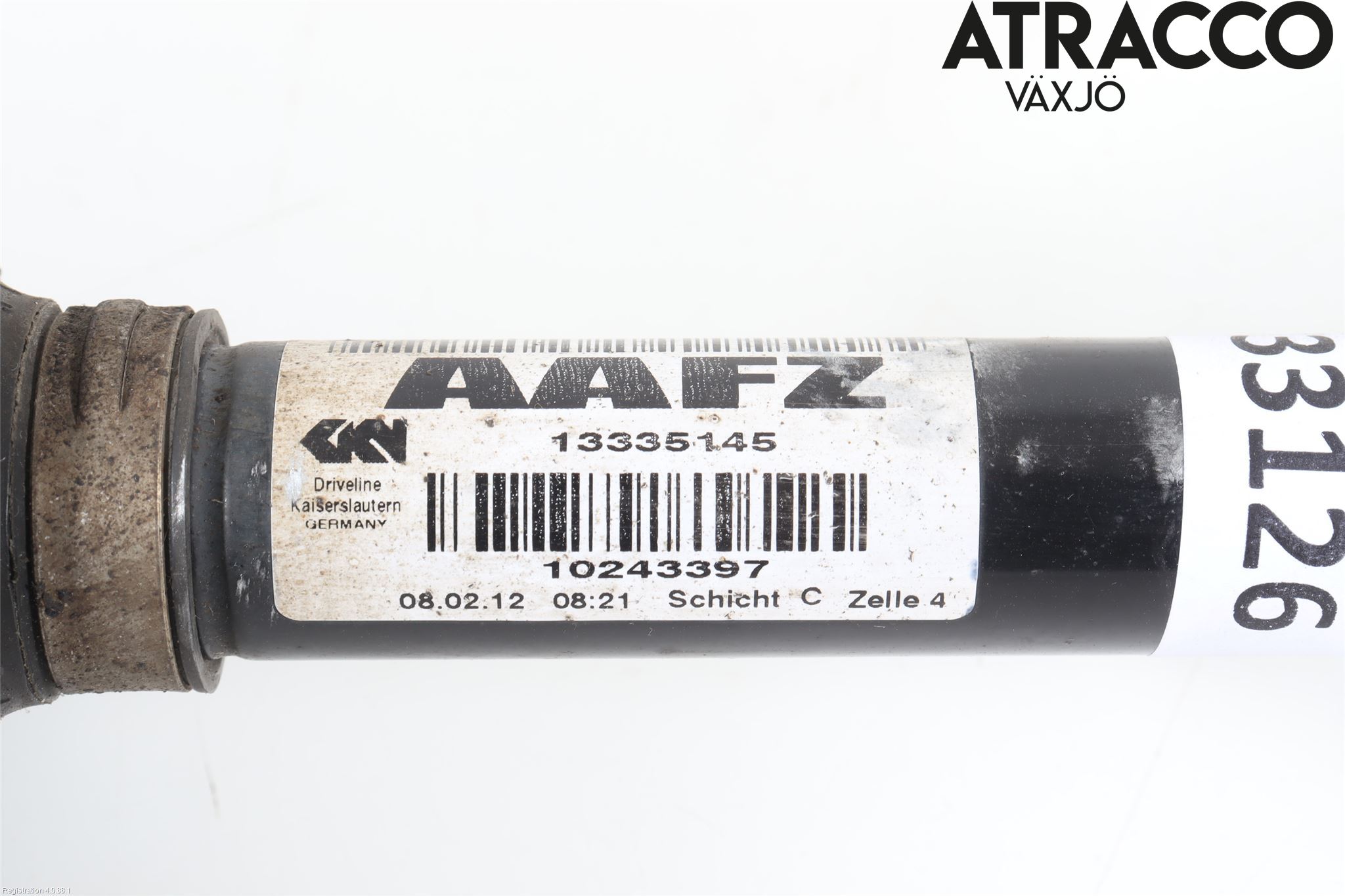 Opel ASTRA J 10-15 Drivaksel Foran Kompl Venstre