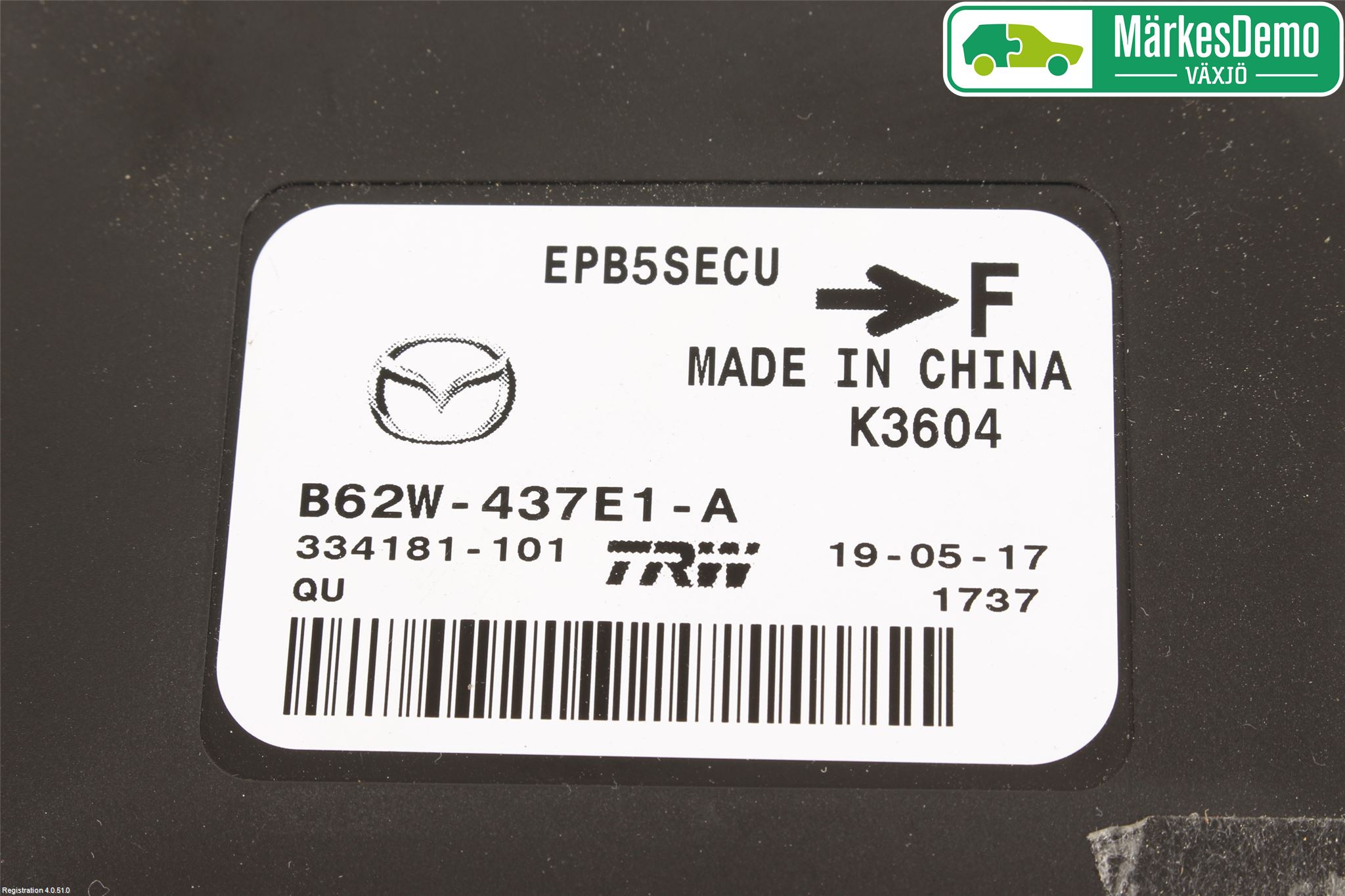 Mazda 3 III 14-19 Styreenhet Parkbrems
