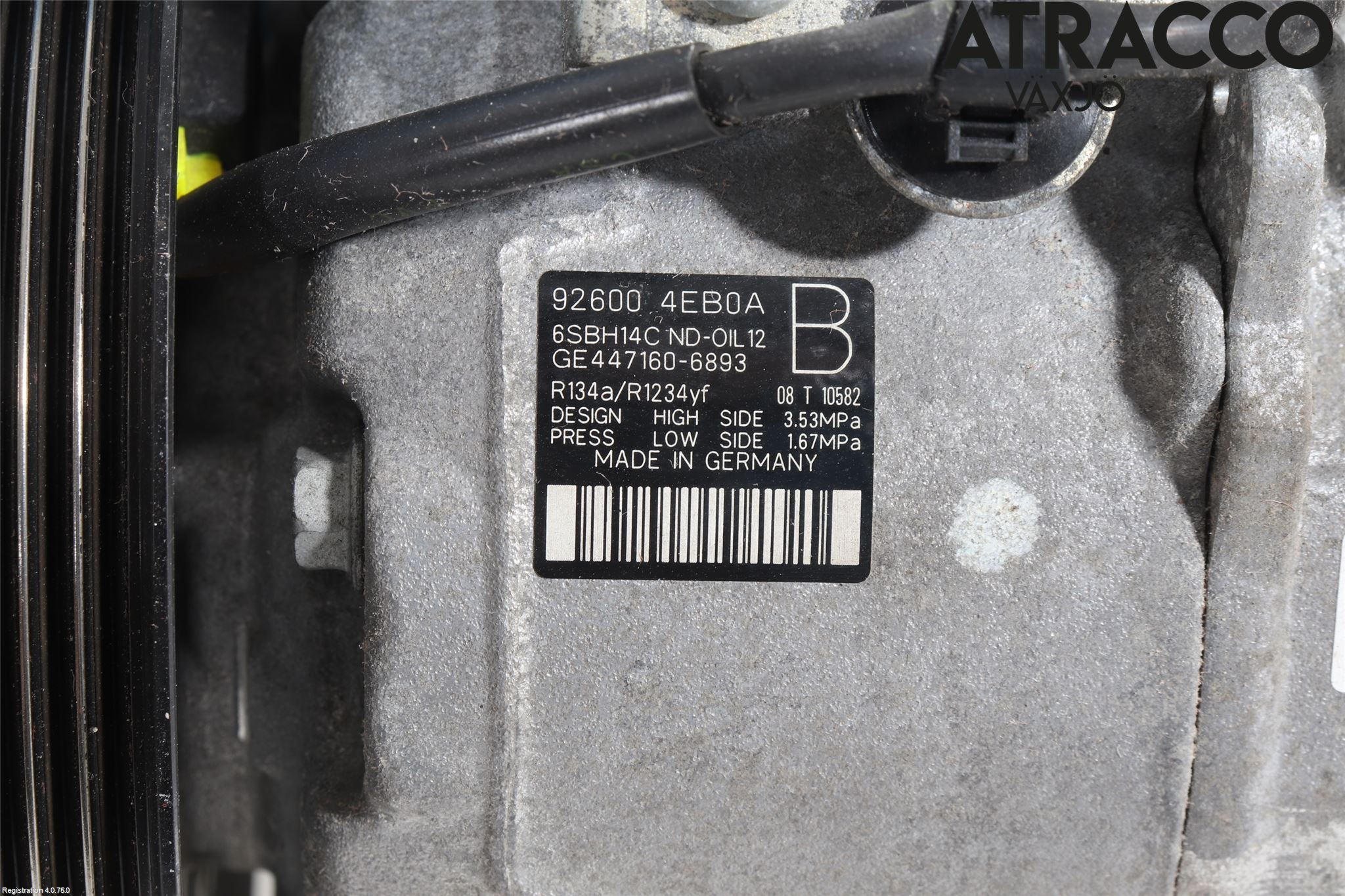Nissan QASHQAI 14-17 Varme Ac Kompressor