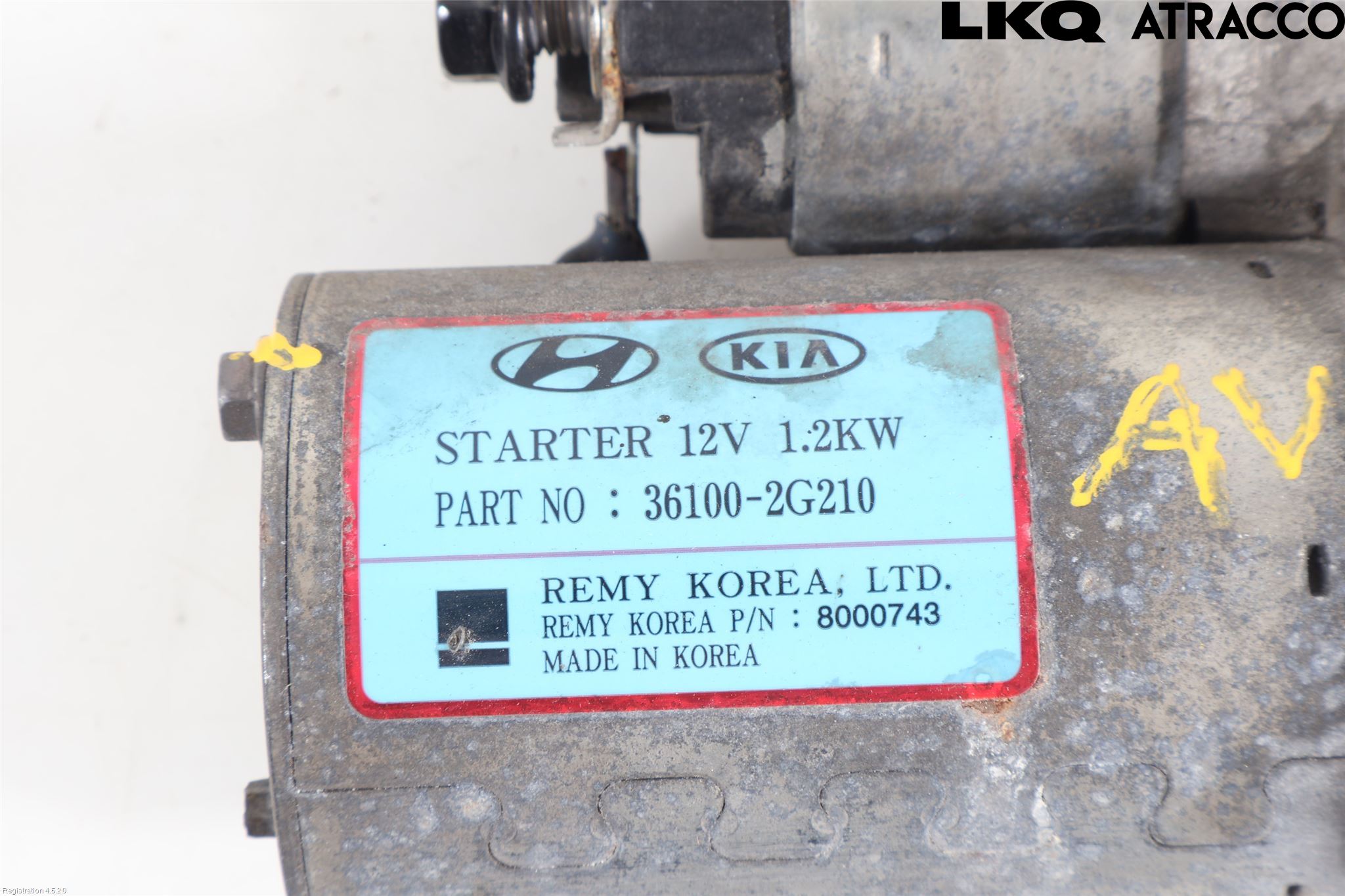 Kia SORENTO 15-20 Startmotor