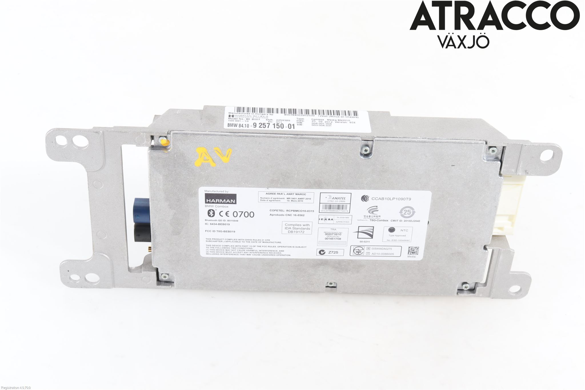 BMW 5 F10/F11/F18 09-17 Stereo Radio Med Cd