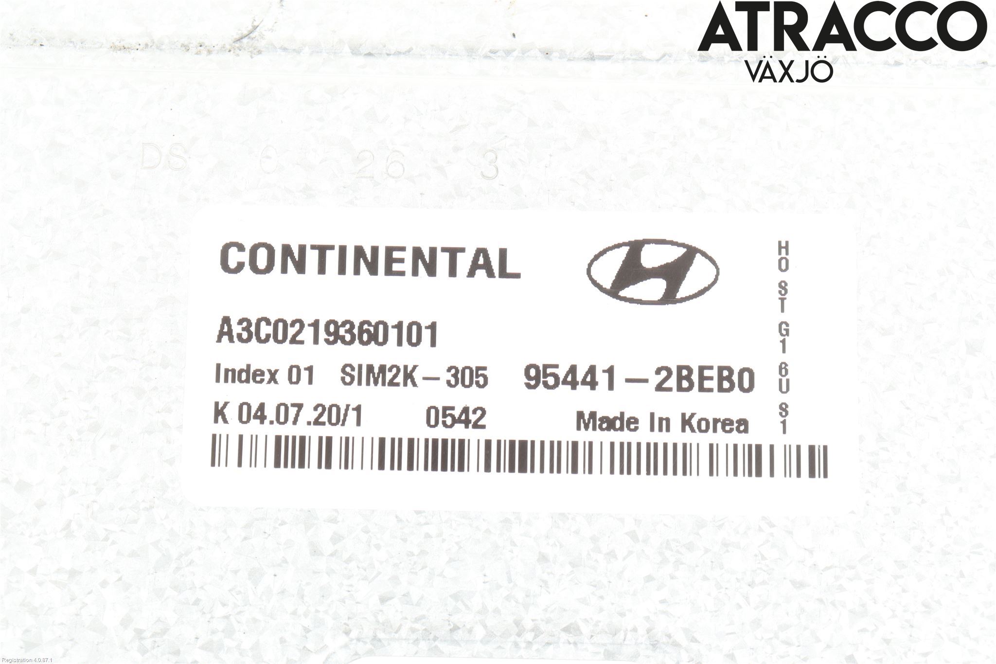 Hyundai KONA/ELECTRIC OS 18-23 Styreenhet Gearkasse