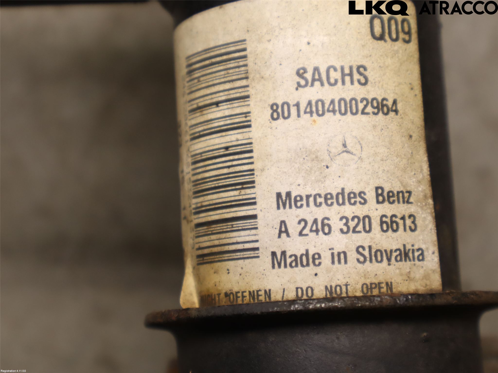 Mercedes-Benz MB B-KLASS (W246/W242) 12-19 Fjærbein Foran Høyre
