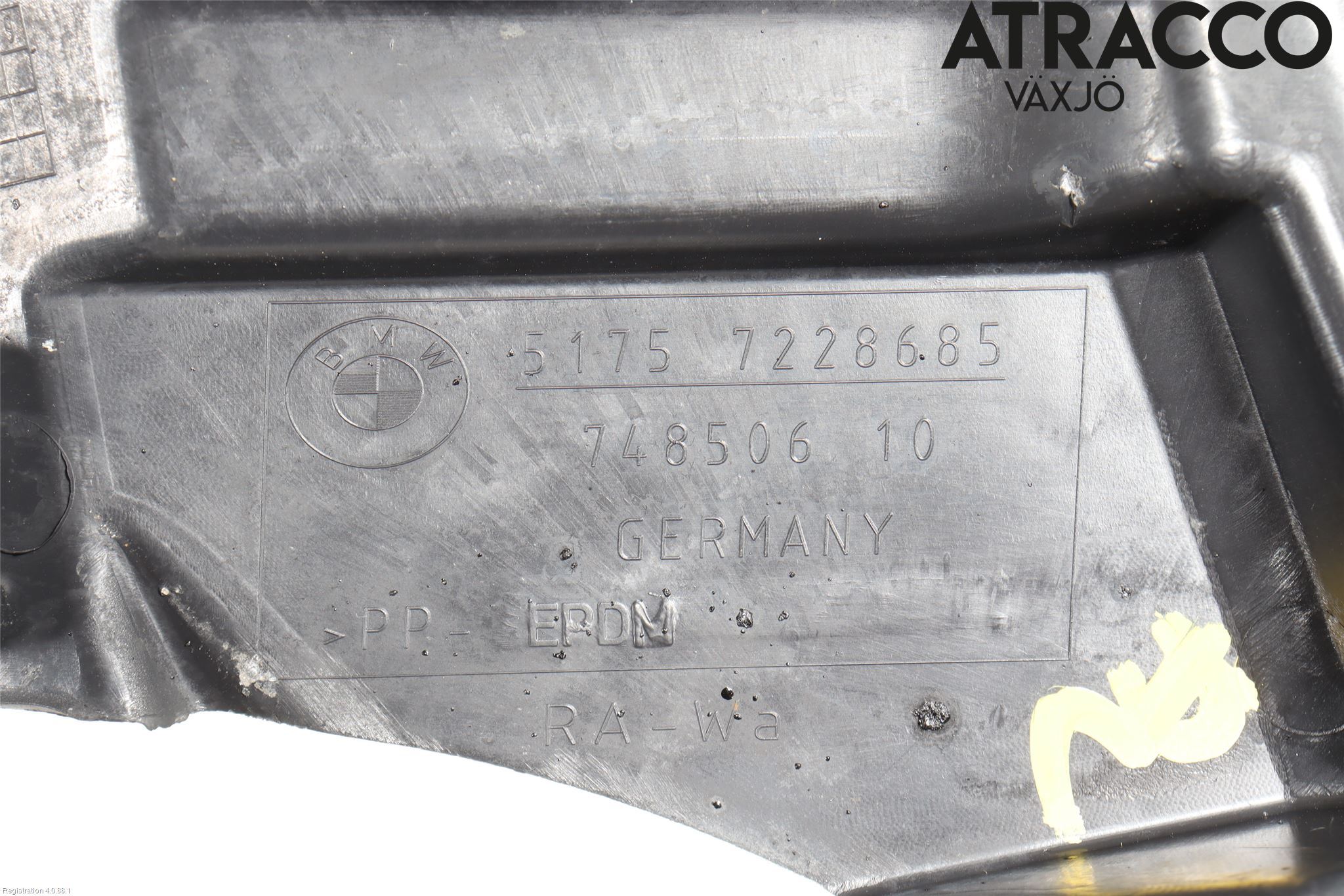 BMW 5 GT F07 09-17 Bunnplate U Motor-Gear-Dørk