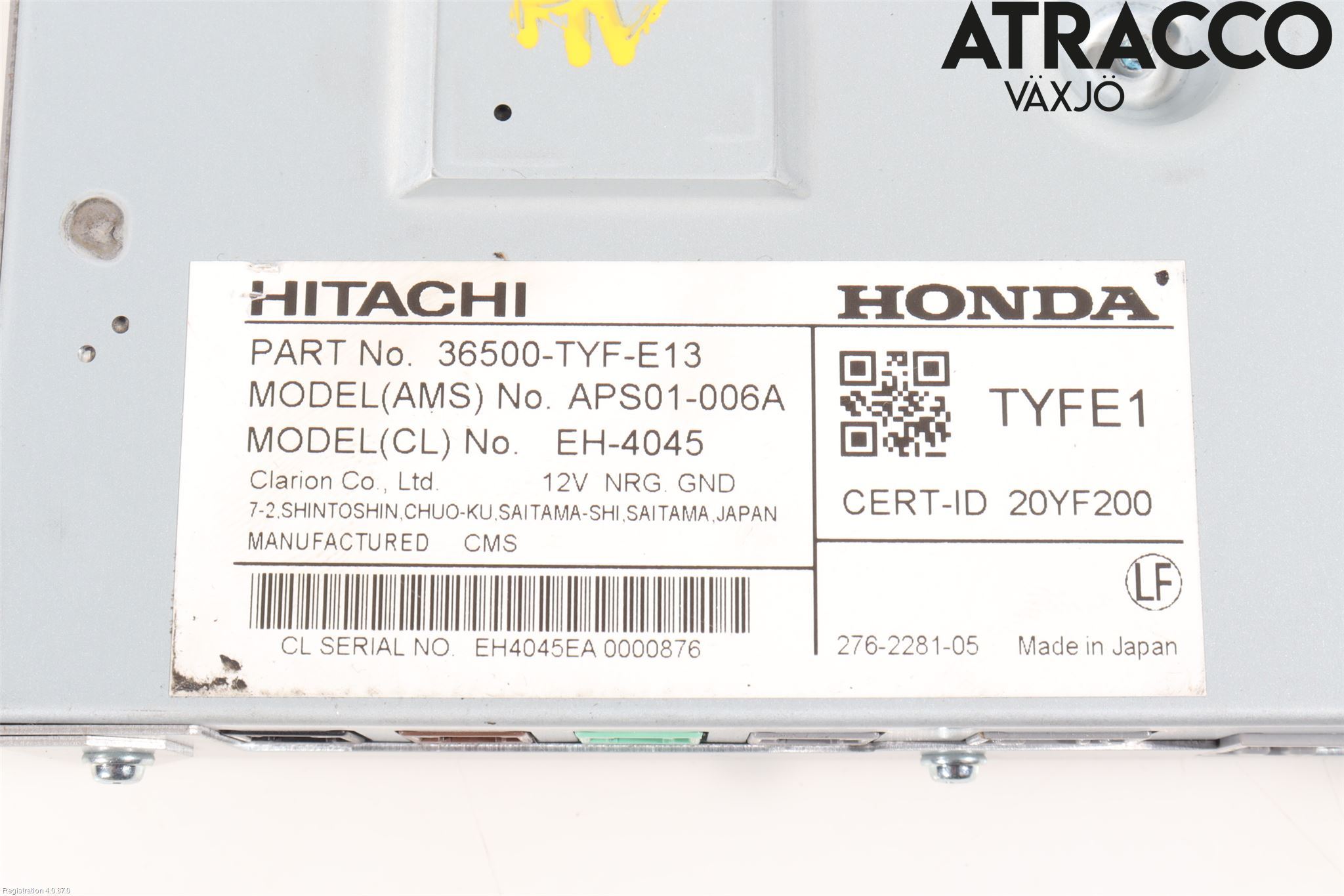 Honda E 20-23 Styreenhet Øvrig