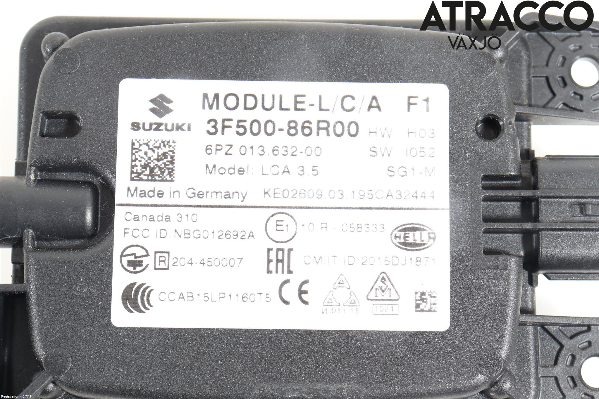 Suzuki VITARA 15- Sensor Kollisjonsbeskyttelse