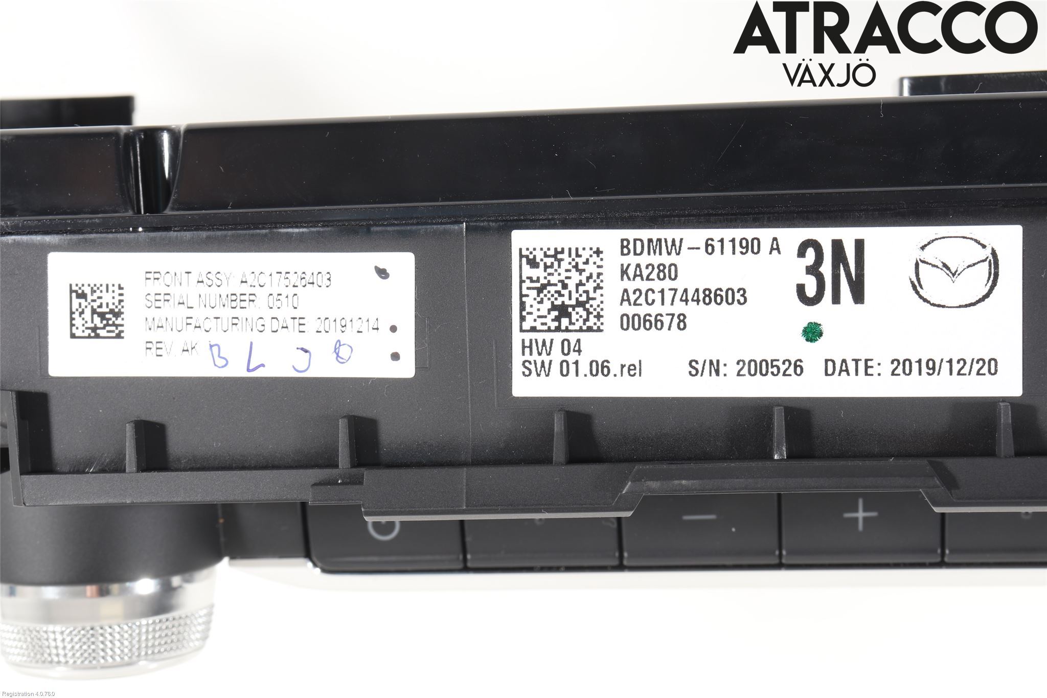 Mazda CX-30 20- Varme Ac Betjening-Display