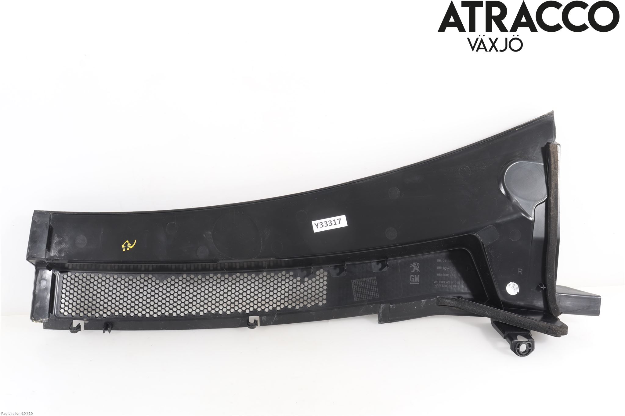 Peugeot 5008 17-24 Visker Deksel-Grill-Under Frr