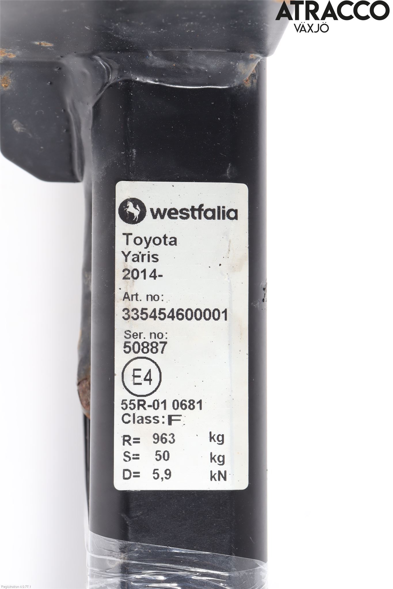 Toyota YARIS XP130 12-14 Tilhengerfeste