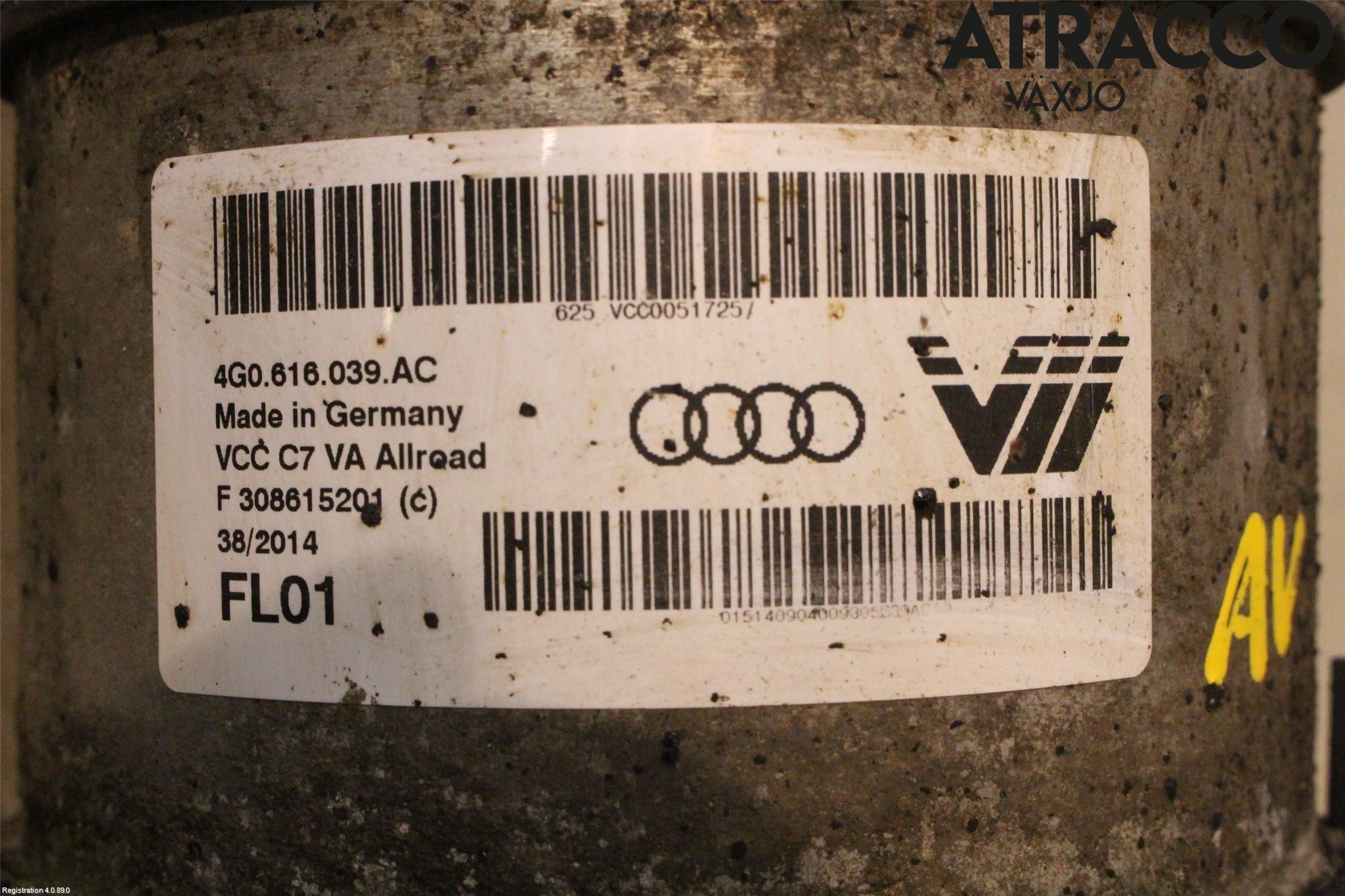 Audi A6 ALLROAD 12-18 Fjærbein Foran Venstre