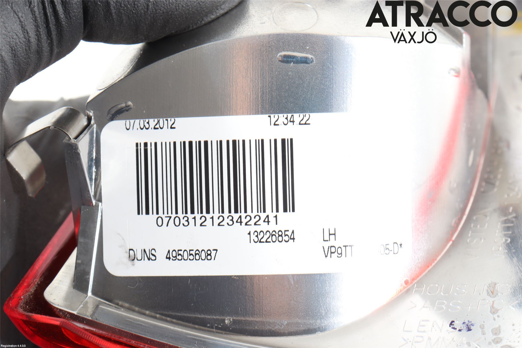 Opel INSIGNIA 09-16 Baklykt Venstre
