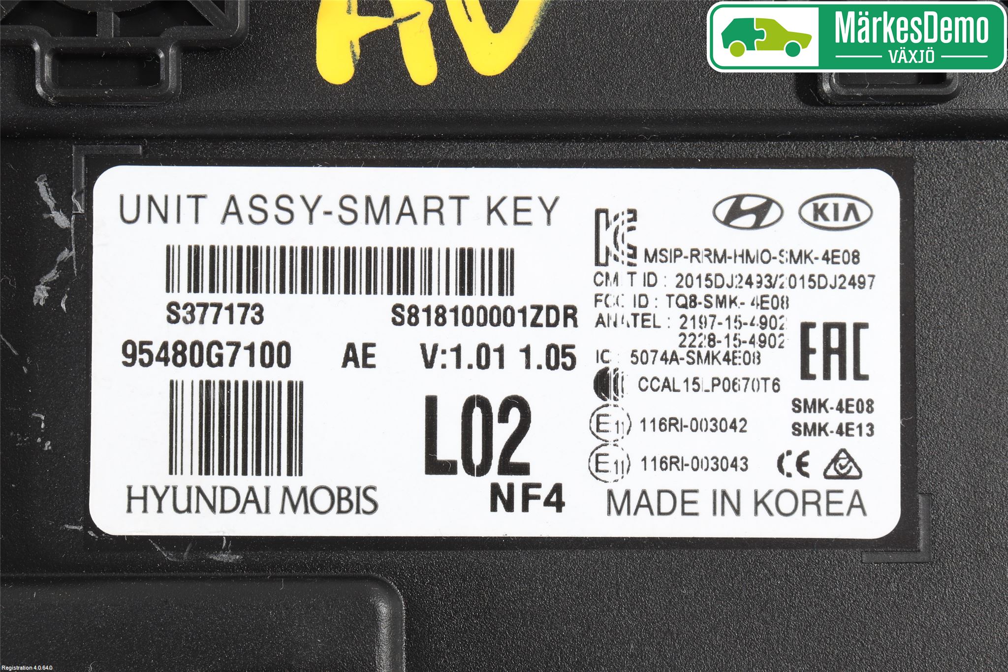 Hyundai IONIQ AE 17-22 Styrenhet Nyckellös System
