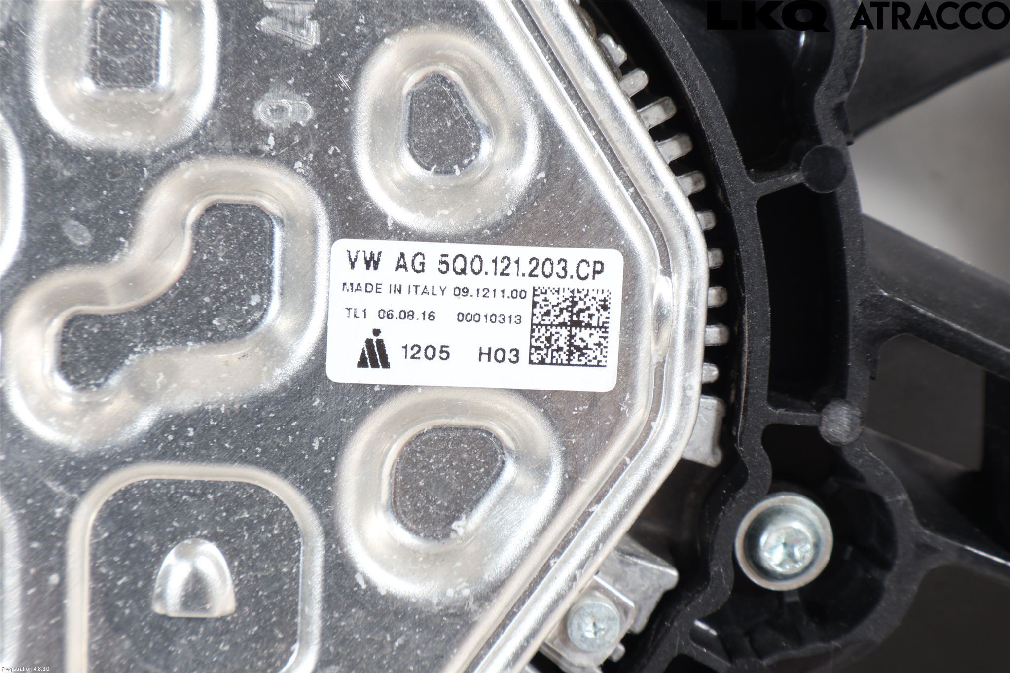 Volkswagen VW GOLF / E-GOLF VII 13-20 Kjølevifte-Radiator Hus-Kåpe