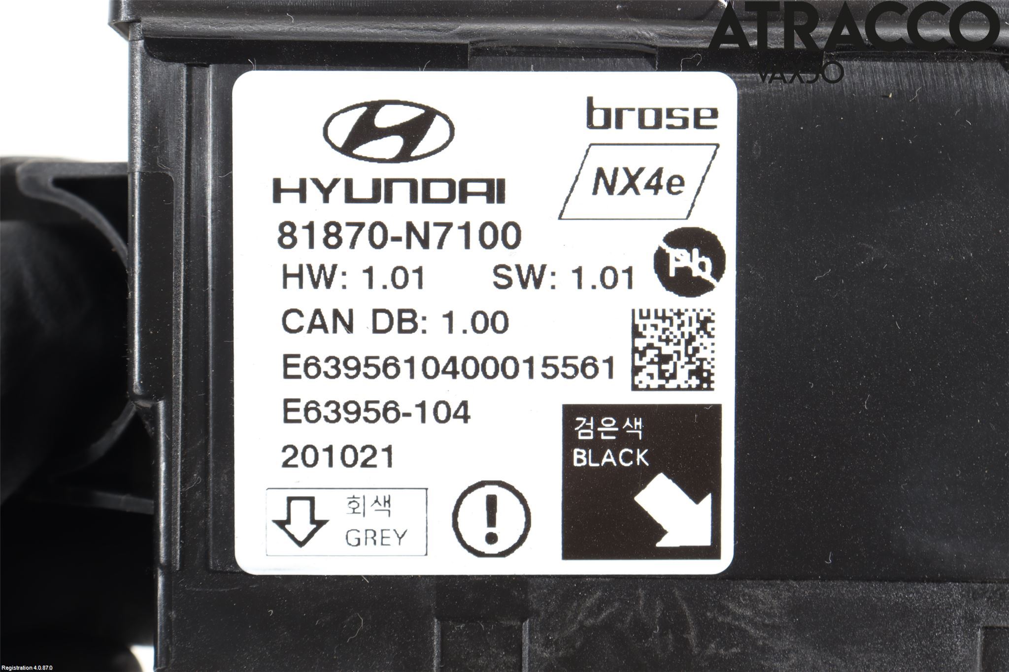 Hyundai TUCSON 05- Styreenhet Bakluke