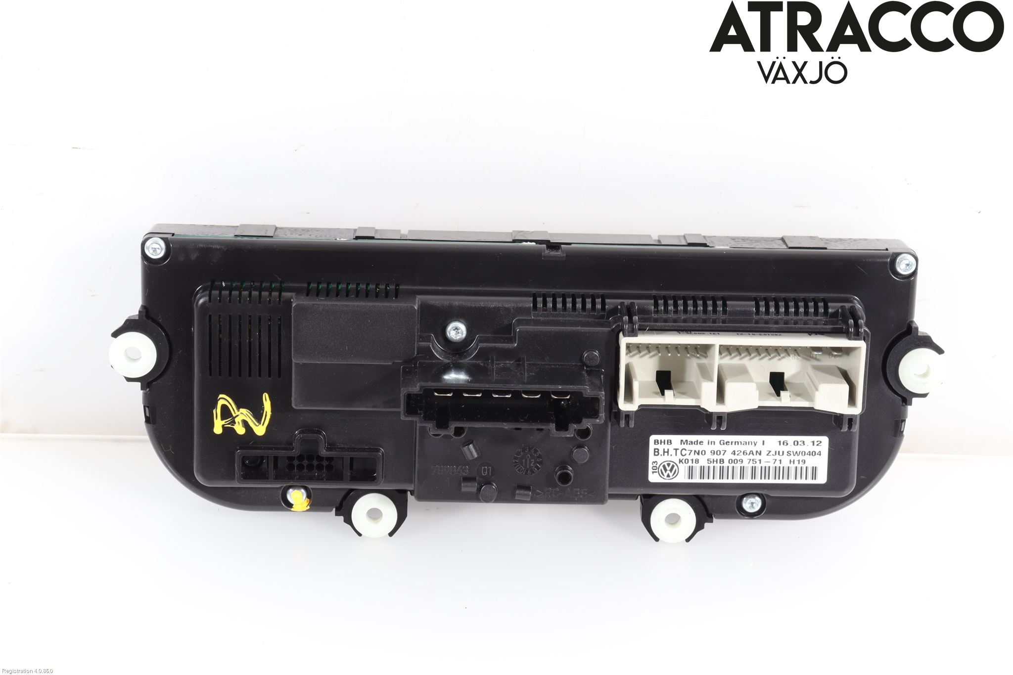Volkswagen VW GOLF VI 09-13 Varme Ac Betjening-Display