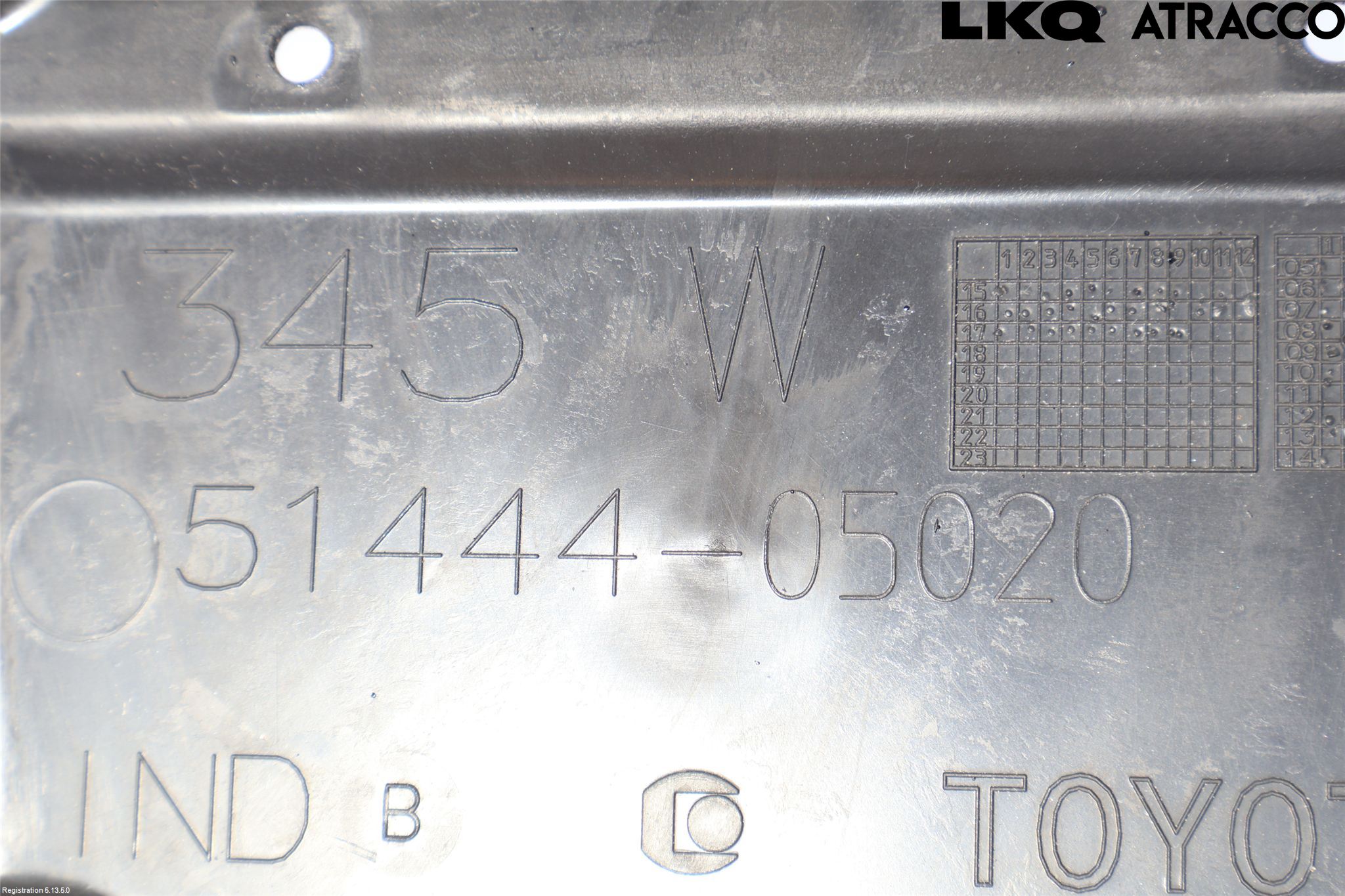 Toyota AURIS 13-19 Bunnplate U Motor-Gear-Dørk