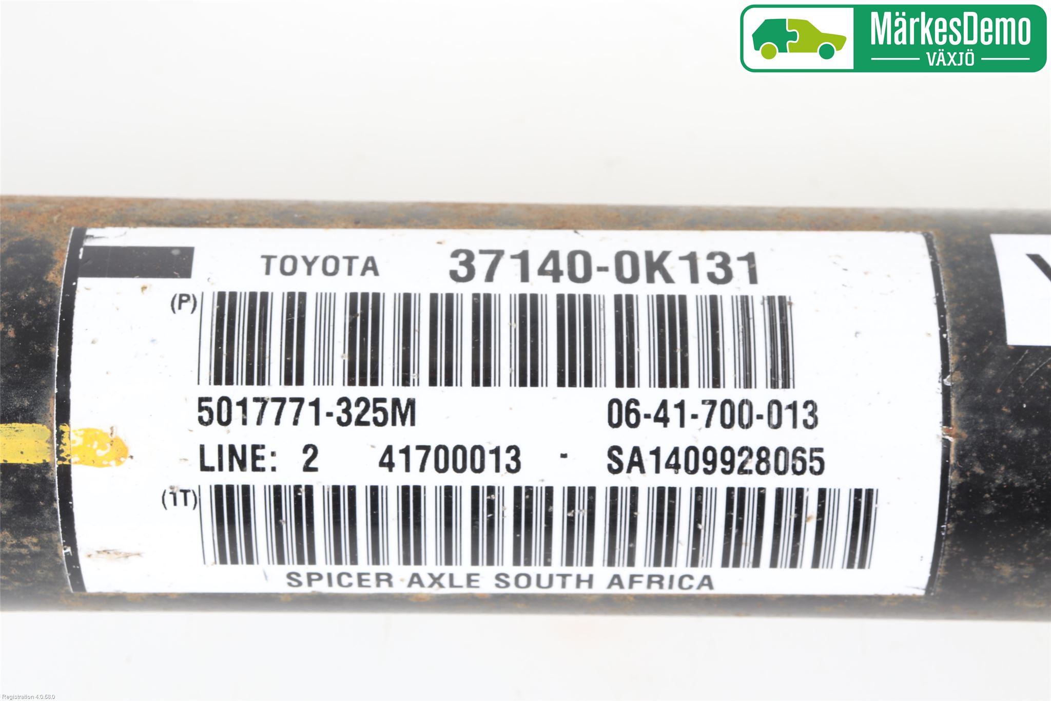Toyota HILUX 05-16 Mellomaksel Fremre