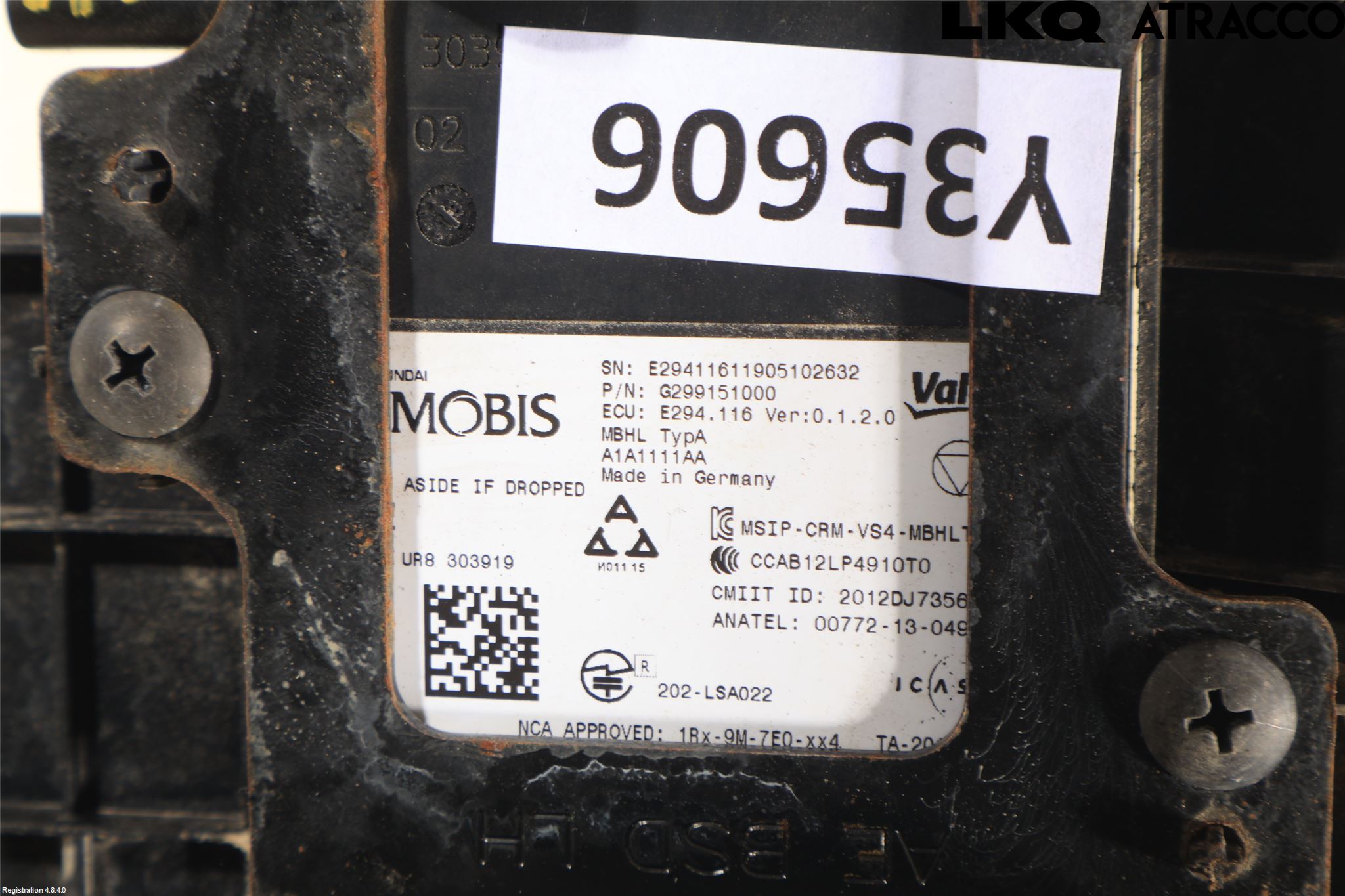 Hyundai IONIQ AE 17-22 Sensor Kollisjonsbeskyttelse
