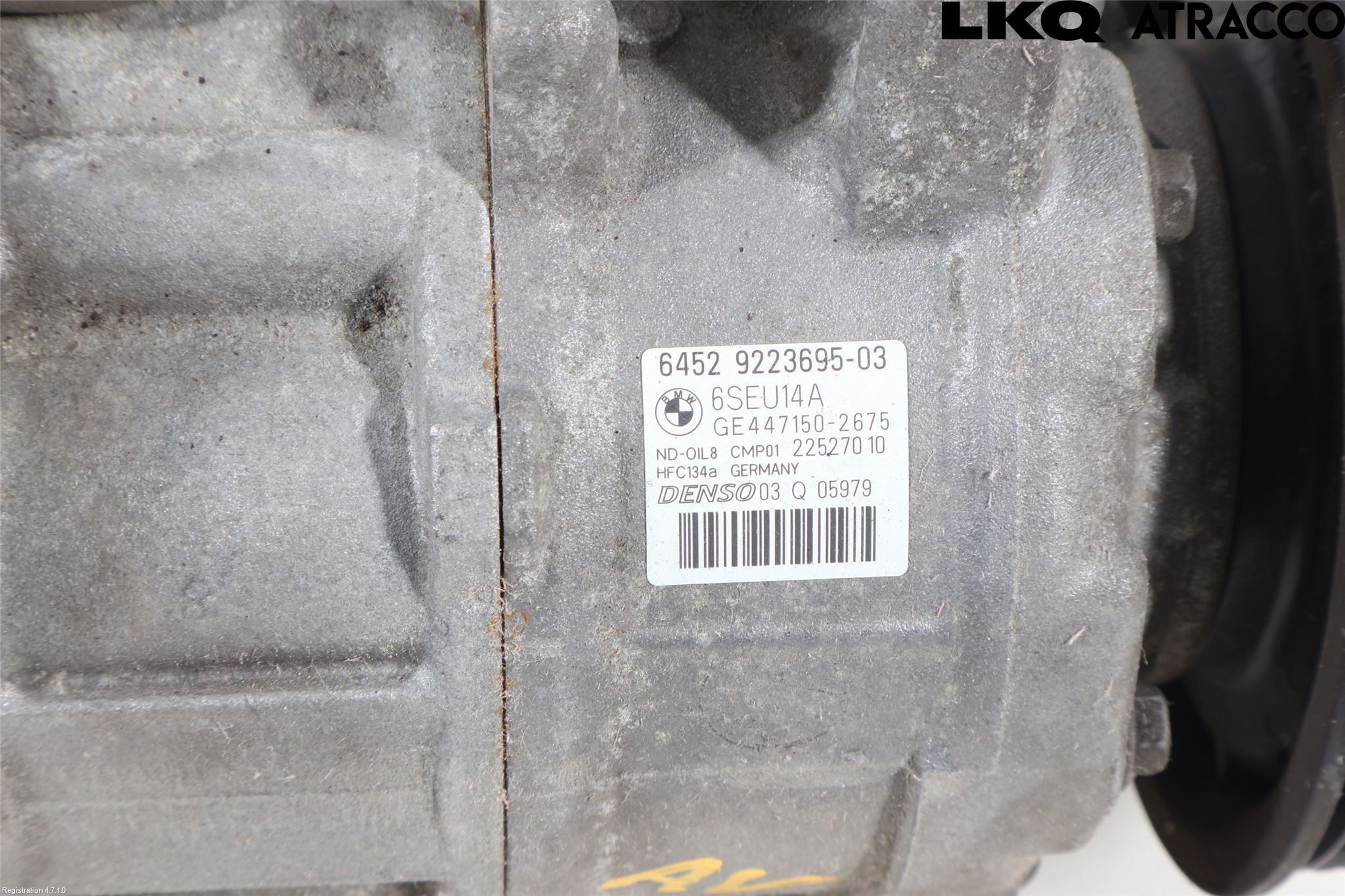 BMW 3 F30/F31/F80 12-19 Varme Ac Kompressor