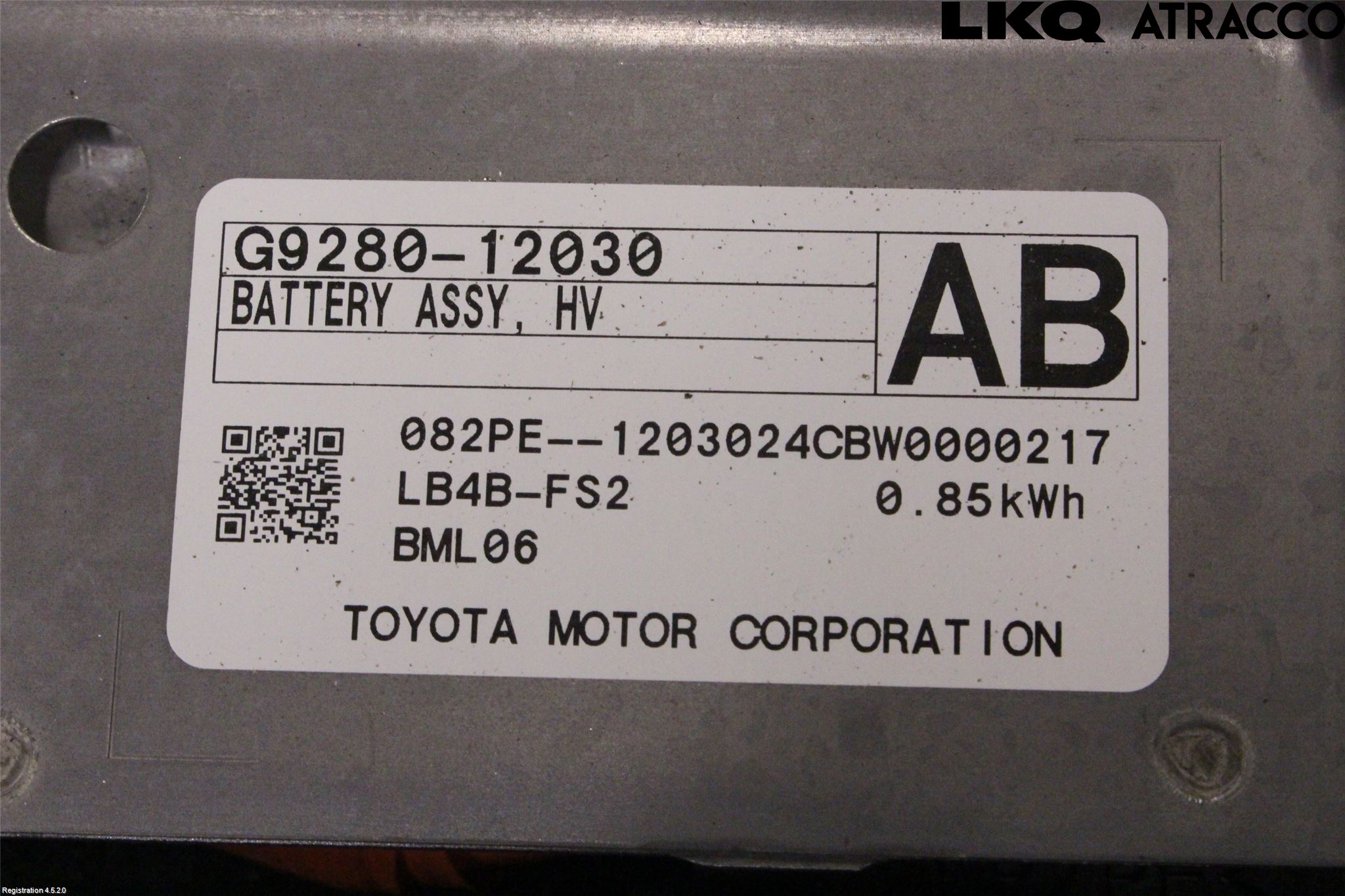 Toyota COROLLA 19- Hybrid Batteri