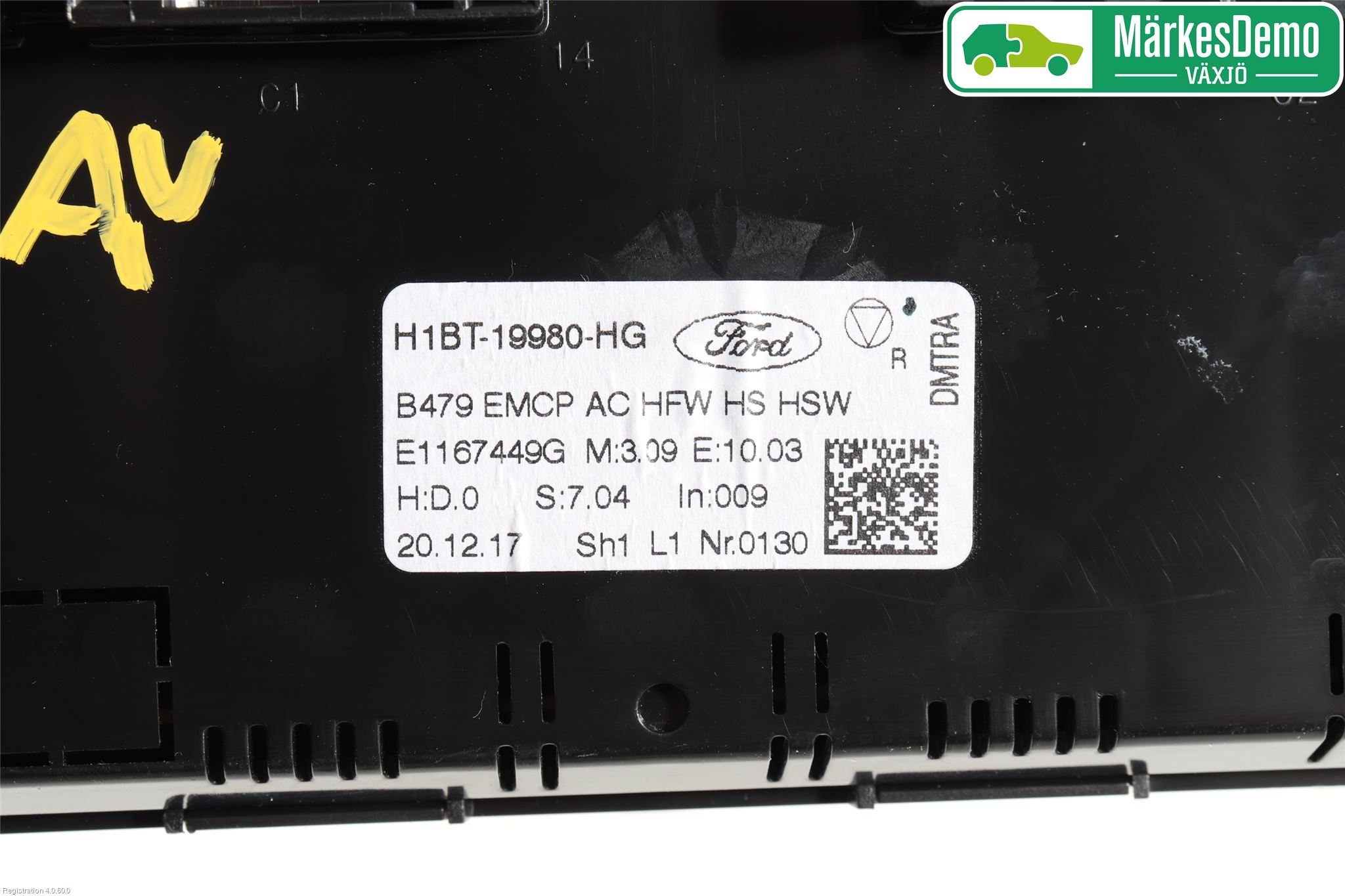 Ford FIESTA (VII) 18-23 Varme Ac Betjening-Display