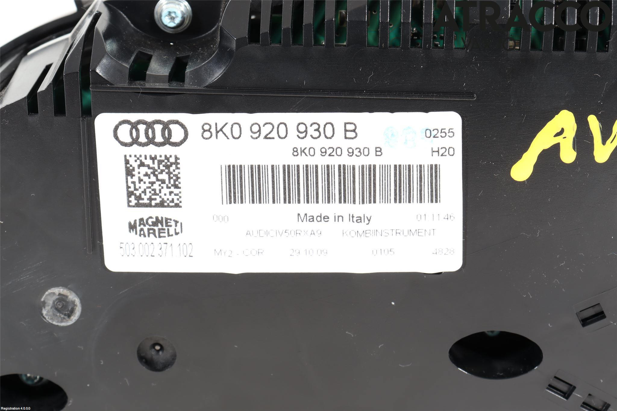 Audi A4/S4 08-11 Instr Kombinert