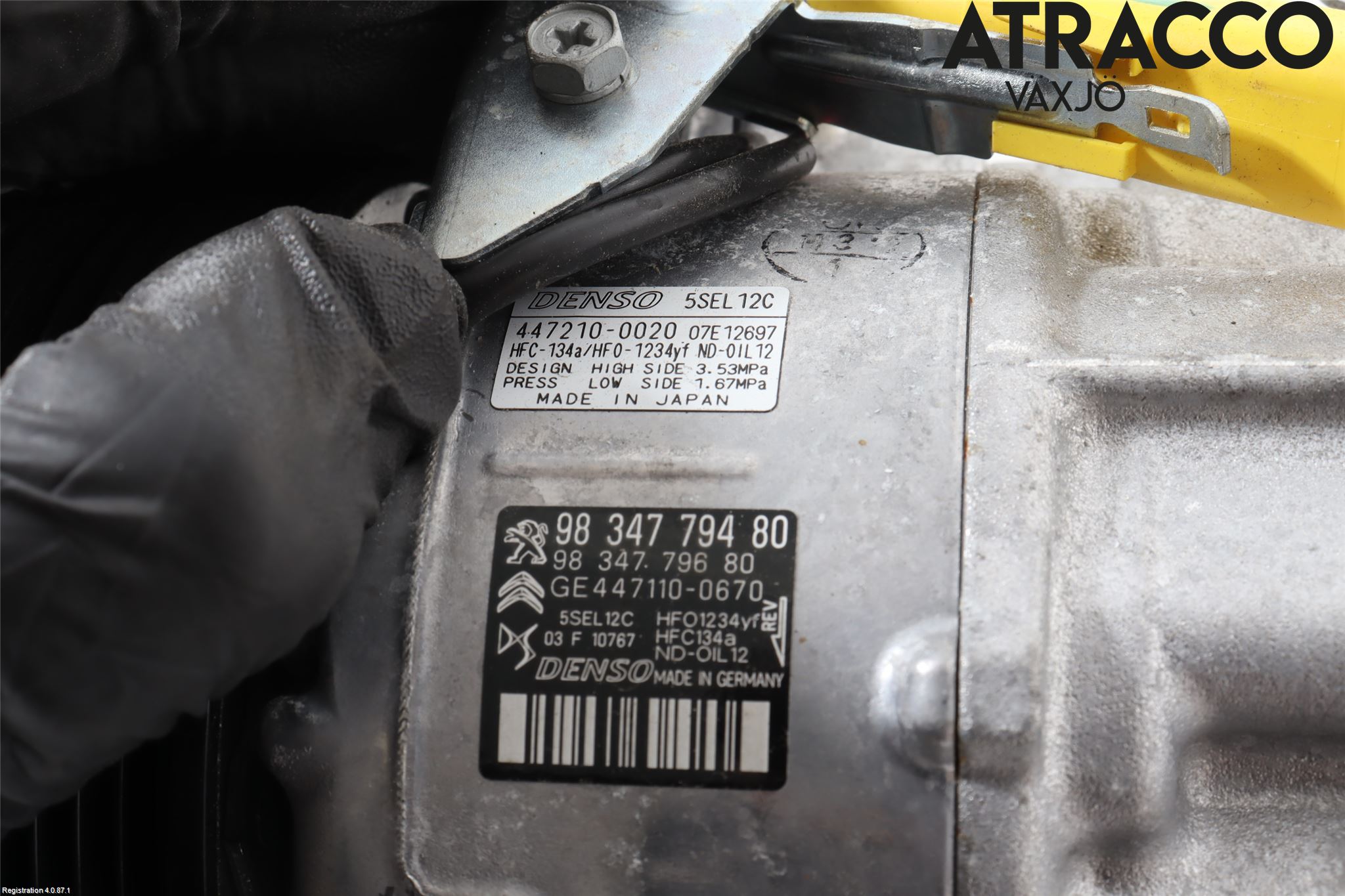 Peugeot 3008 17-24 Varme Ac Kompressor