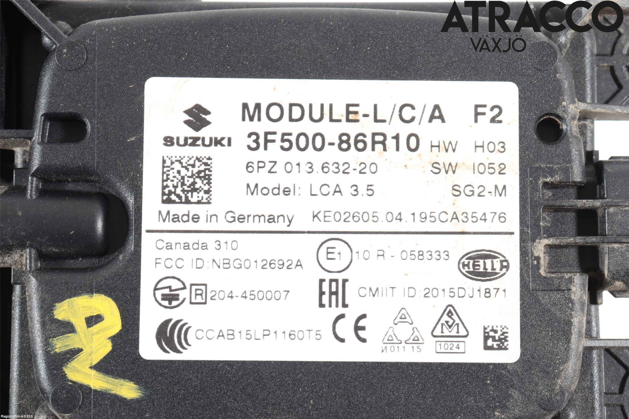 Suzuki VITARA 15- Sensor Kollisjonsbeskyttelse