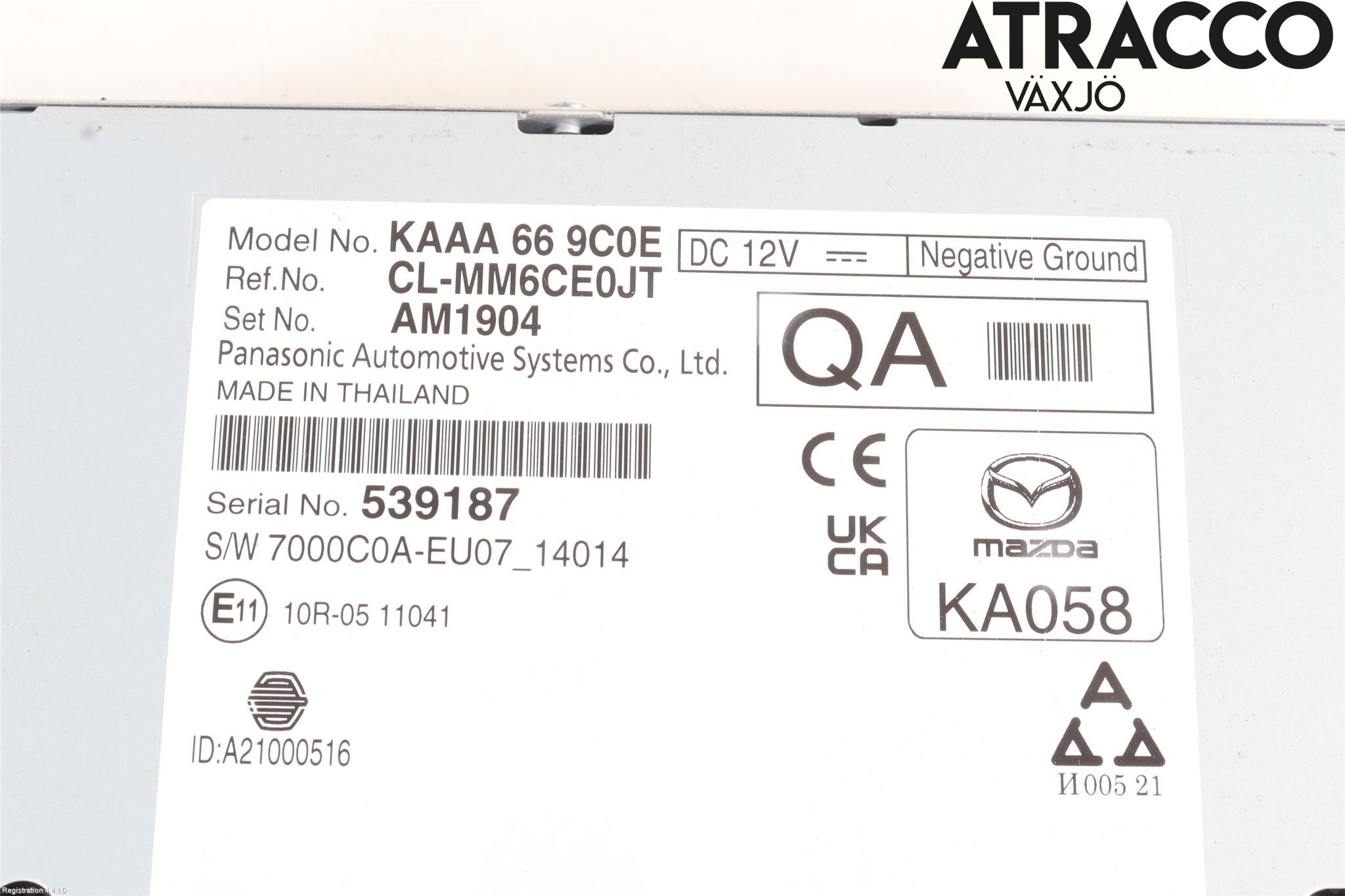 Mazda CX-60 22- Stereo Radio Med Cd