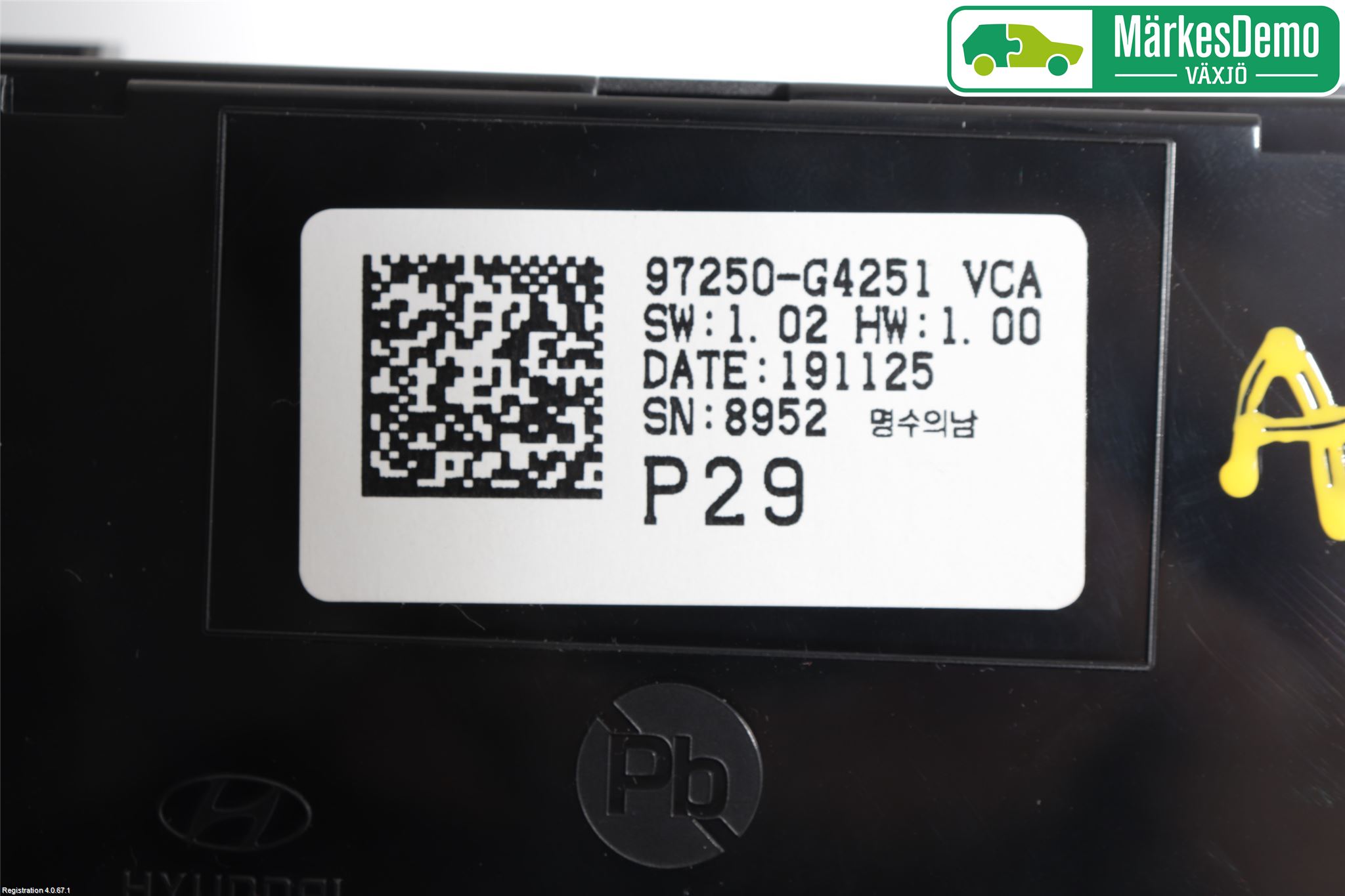 Hyundai i30 PD 17- Varme Ac Betjening-Display