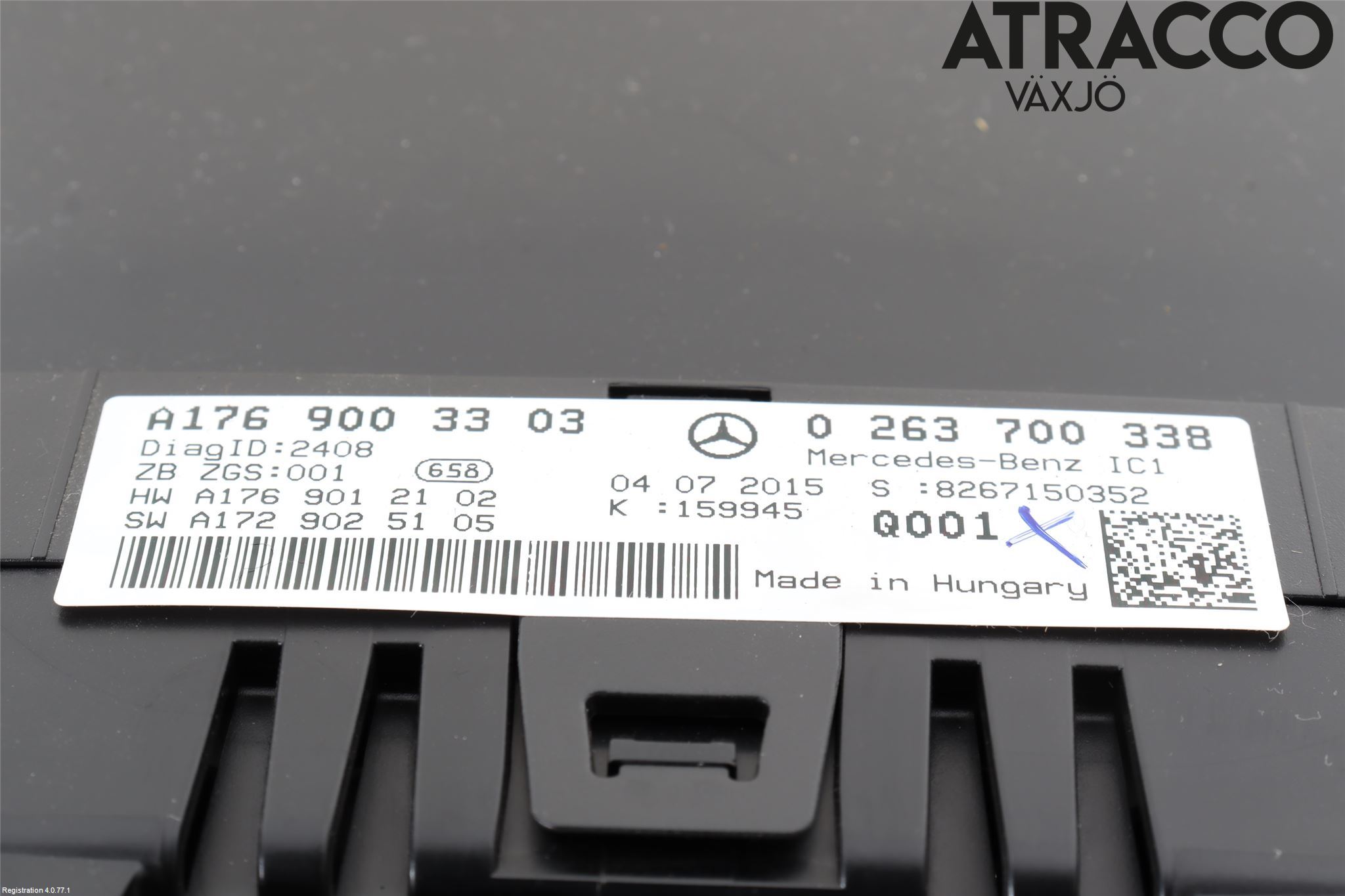Mercedes-Benz MB A-KLASS (W176) 13-18 Instr Kombinert